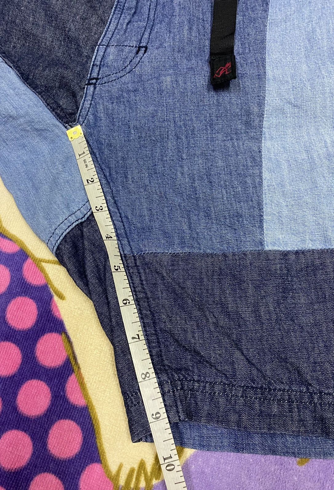 Gramicci × Indigo GRAMICCI USA Patchwork Short Pants x Rare Design Size US 32 / EU 48 - 17 Thumbnail