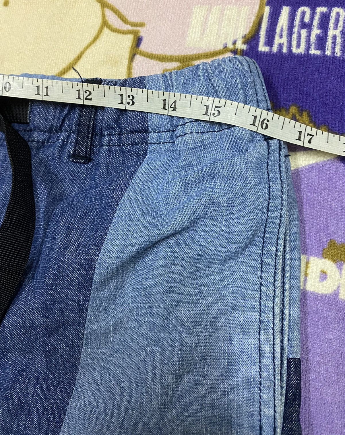 Gramicci × Indigo GRAMICCI USA Patchwork Short Pants x Rare Design Size US 32 / EU 48 - 15 Thumbnail