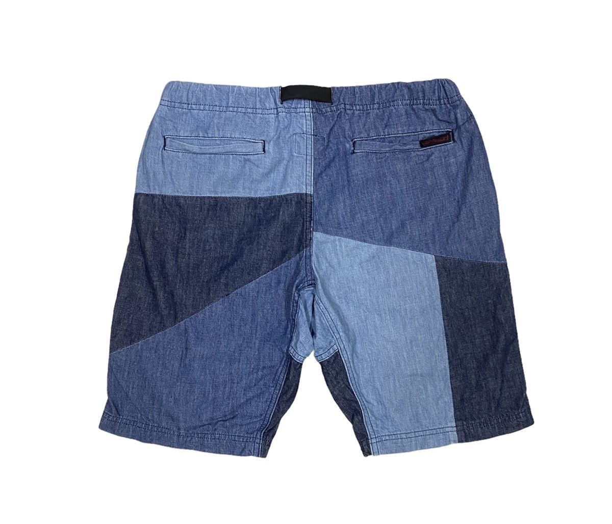 Gramicci × Indigo GRAMICCI USA Patchwork Short Pants x Rare Design Size US 32 / EU 48 - 1 Thumbnail