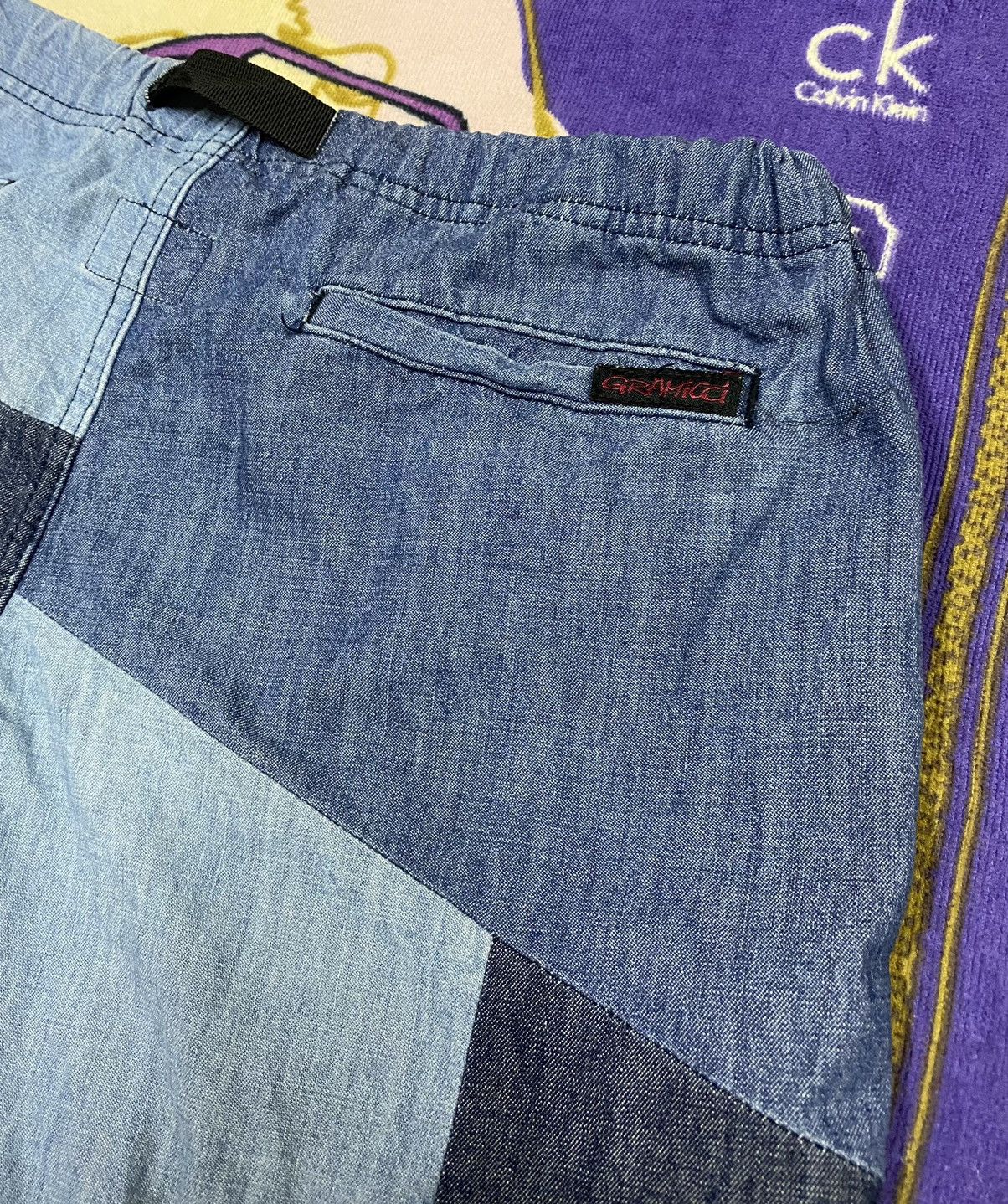 Gramicci × Indigo GRAMICCI USA Patchwork Short Pants x Rare Design Size US 32 / EU 48 - 9 Thumbnail