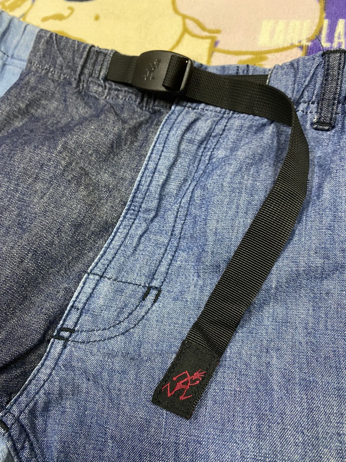 Gramicci × Indigo GRAMICCI USA Patchwork Short Pants x Rare Design Size US 32 / EU 48 - 3 Thumbnail