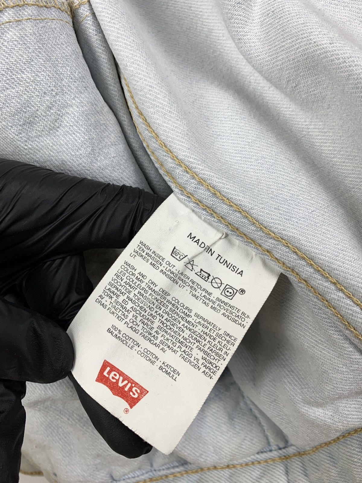 Levi's 90s Vintage Levi’s White Blue Denim Jeans Jacket Size US L / EU 52-54 / 3 - 24 Thumbnail
