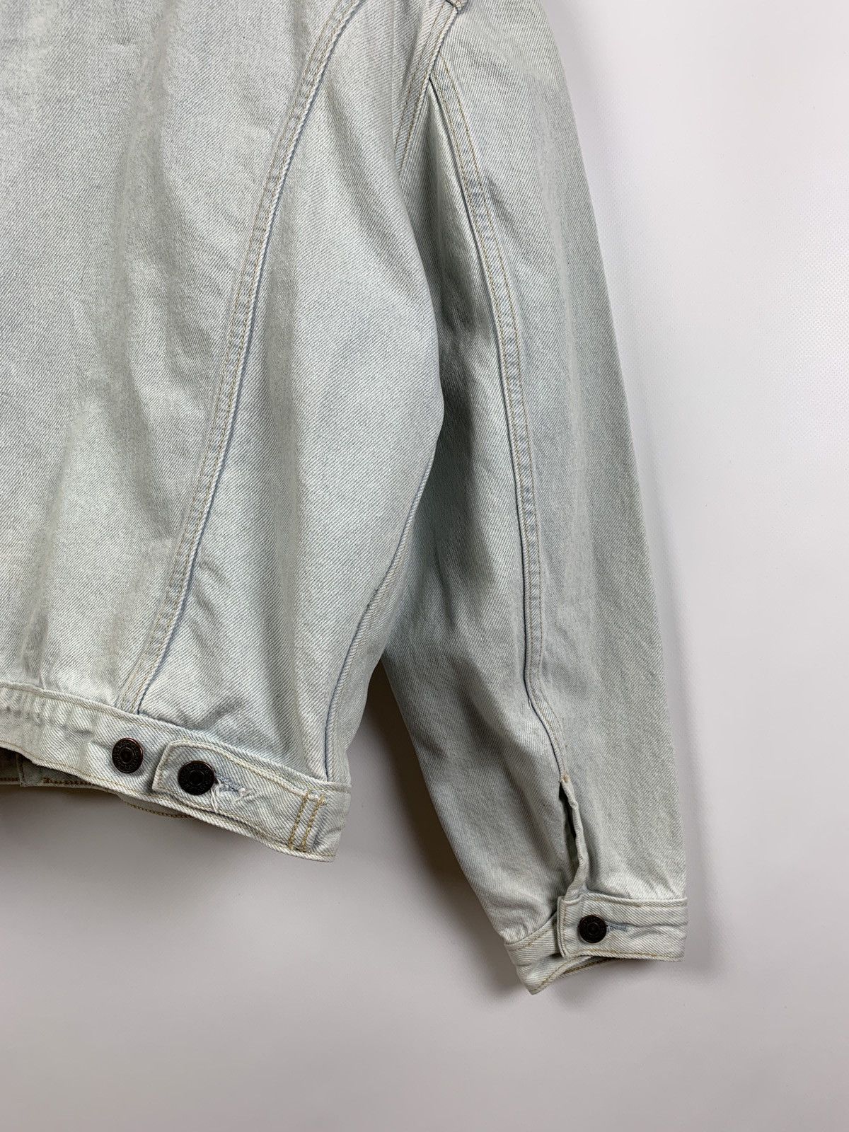 Levi's 90s Vintage Levi’s White Blue Denim Jeans Jacket Size US L / EU 52-54 / 3 - 18 Thumbnail