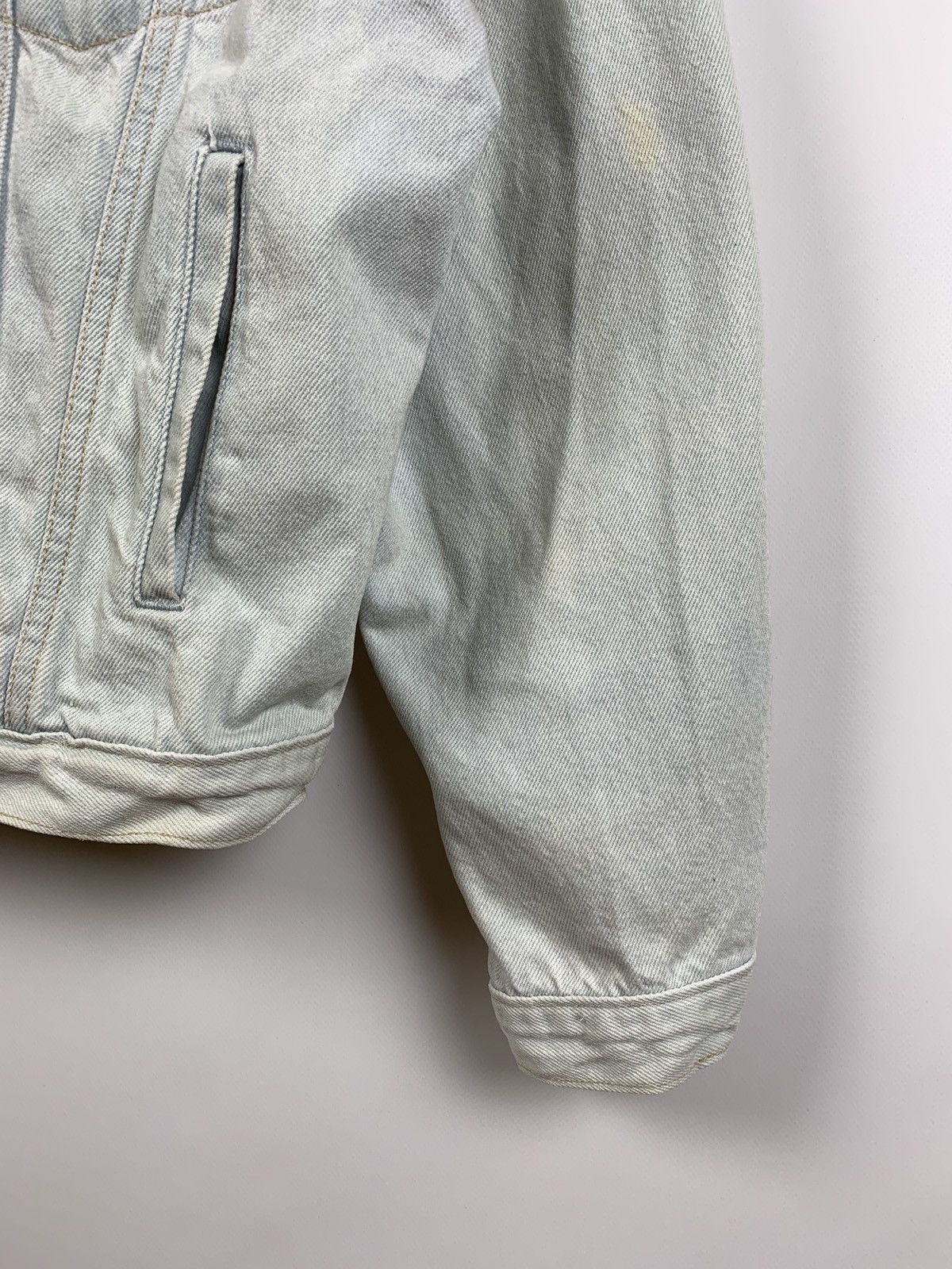 Levi's 90s Vintage Levi’s White Blue Denim Jeans Jacket Size US L / EU 52-54 / 3 - 14 Thumbnail