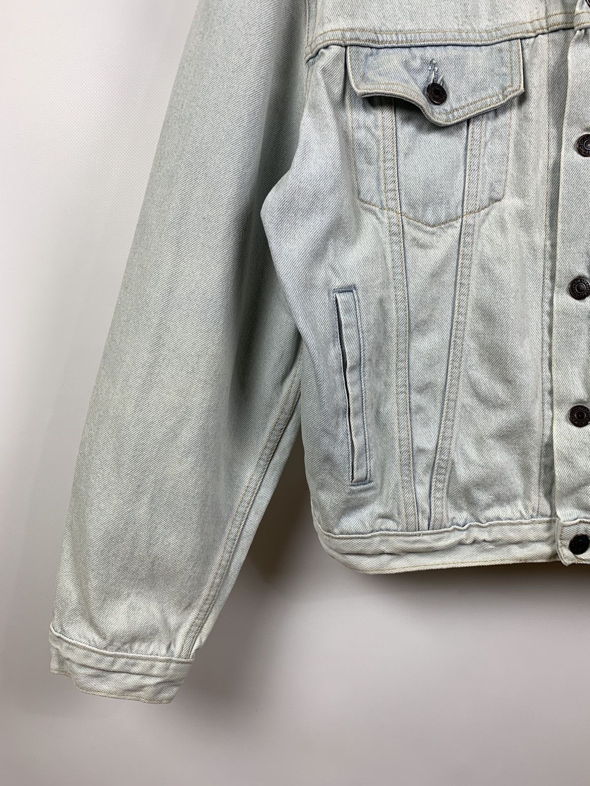 Levi's 90s Vintage Levi’s White Blue Denim Jeans Jacket Size US L / EU 52-54 / 3 - 10 Thumbnail