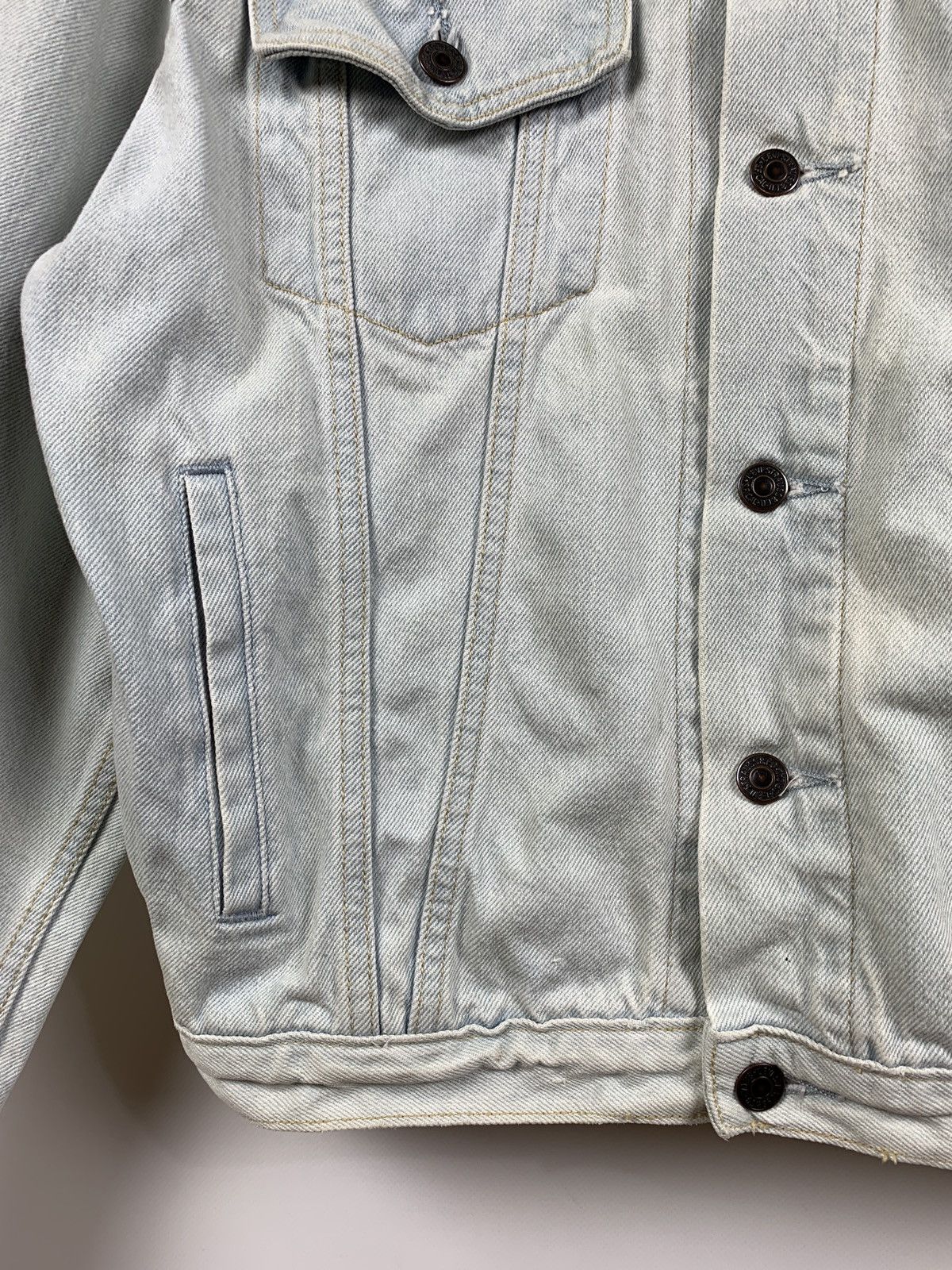 Levi's 90s Vintage Levi’s White Blue Denim Jeans Jacket Size US L / EU 52-54 / 3 - 12 Thumbnail