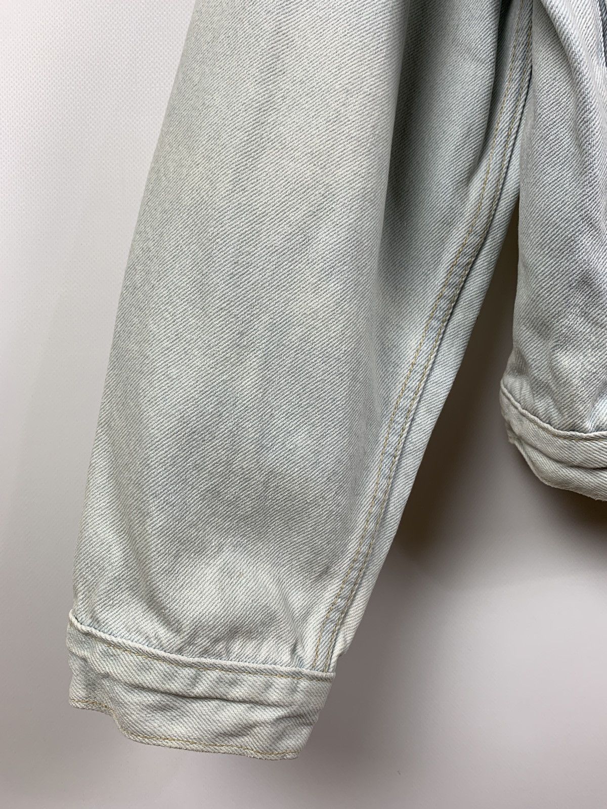 Levi's 90s Vintage Levi’s White Blue Denim Jeans Jacket Size US L / EU 52-54 / 3 - 11 Thumbnail