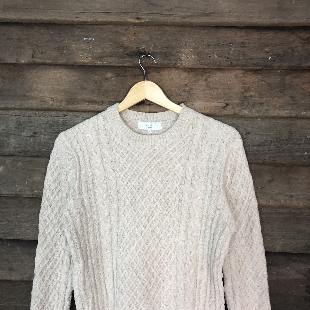 Aran Isles Knitwear × Japanese Brand Ming Brown cable Knitwear sweatshirt japan #6836 Size US S / EU 44-46 / 1 - 2 Thumbnail