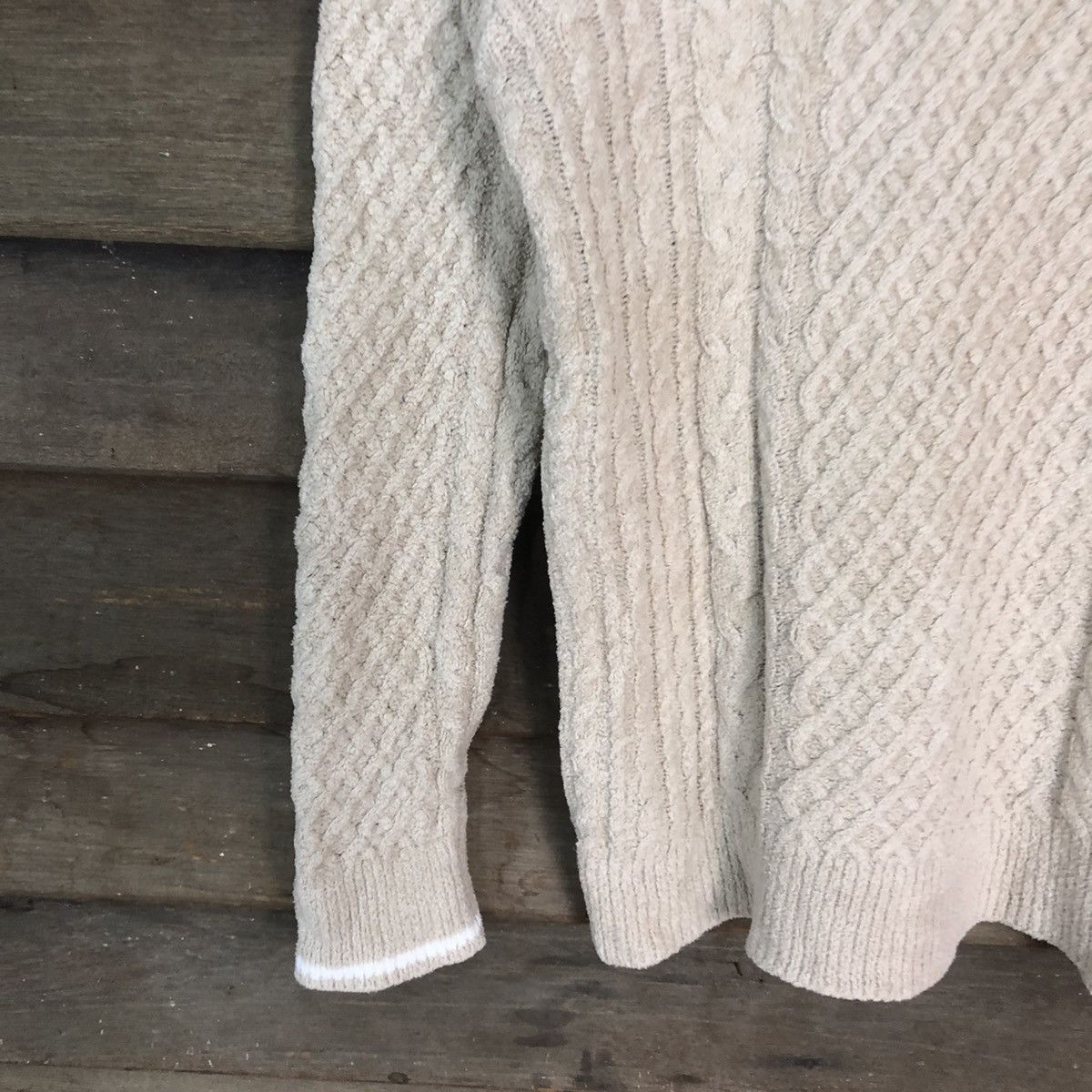 Aran Isles Knitwear × Japanese Brand Ming Brown cable Knitwear sweatshirt japan #6836 Size US S / EU 44-46 / 1 - 4 Thumbnail