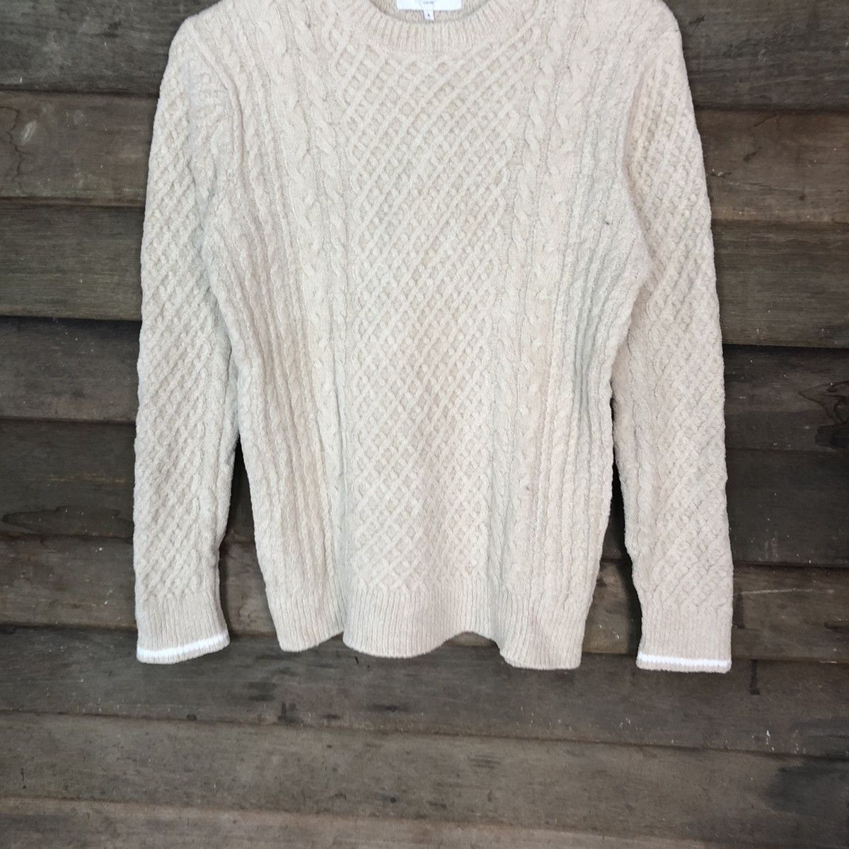Aran Isles Knitwear × Japanese Brand Ming Brown cable Knitwear sweatshirt japan #6836 Size US S / EU 44-46 / 1 - 3 Thumbnail