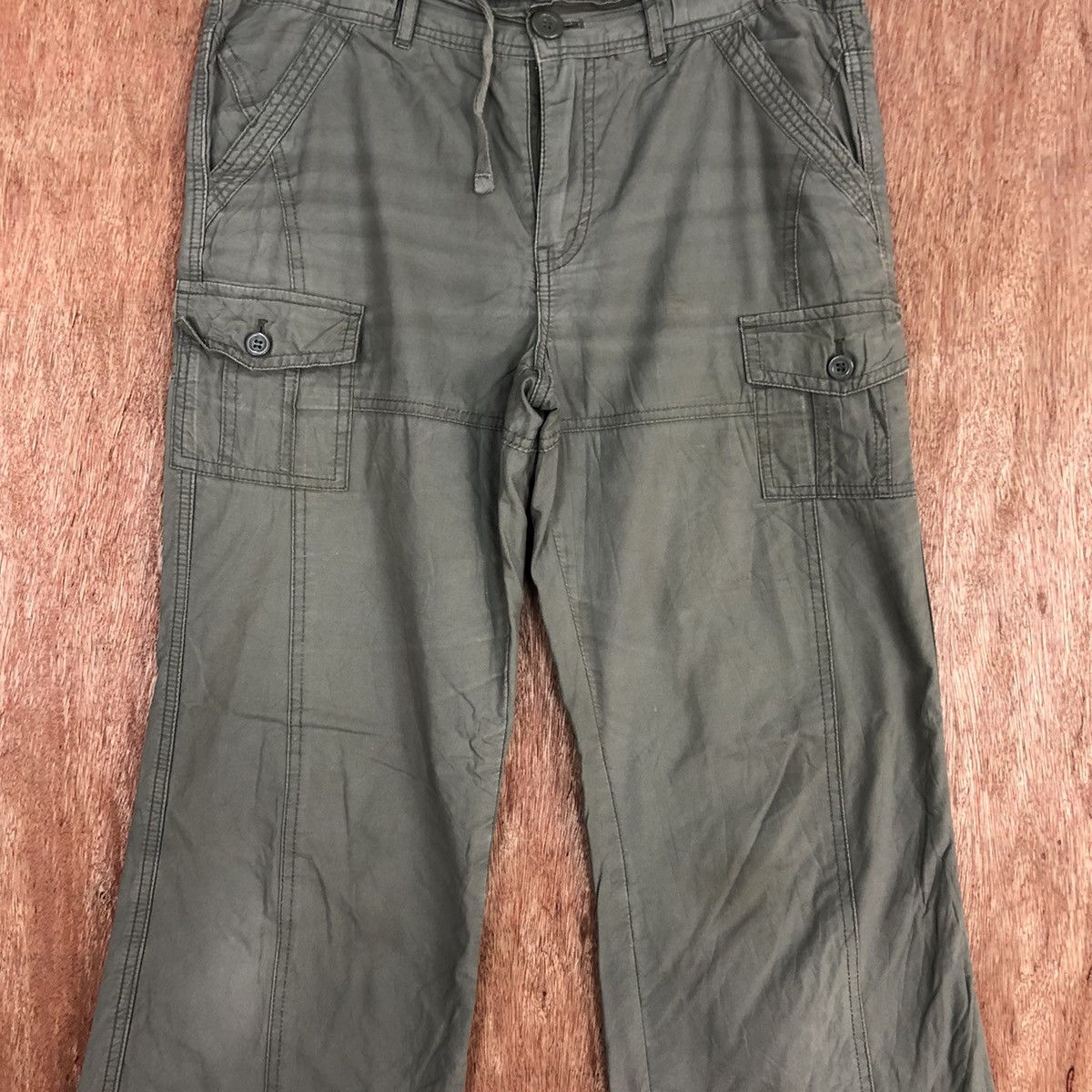 Japanese Brand Japan Grey Multipocket Tactical Cargo Pants #H336 Size US 30 / EU 46 - 6 Thumbnail