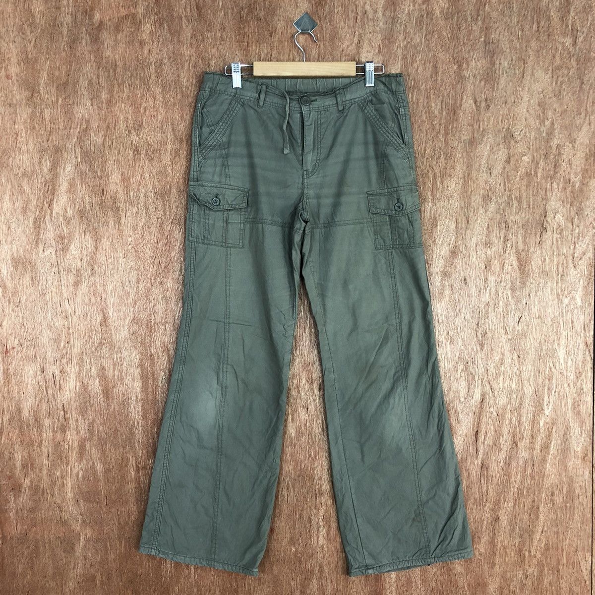 Japanese Brand Japan Grey Multipocket Tactical Cargo Pants #H336 Size US 30 / EU 46 - 1 Thumbnail