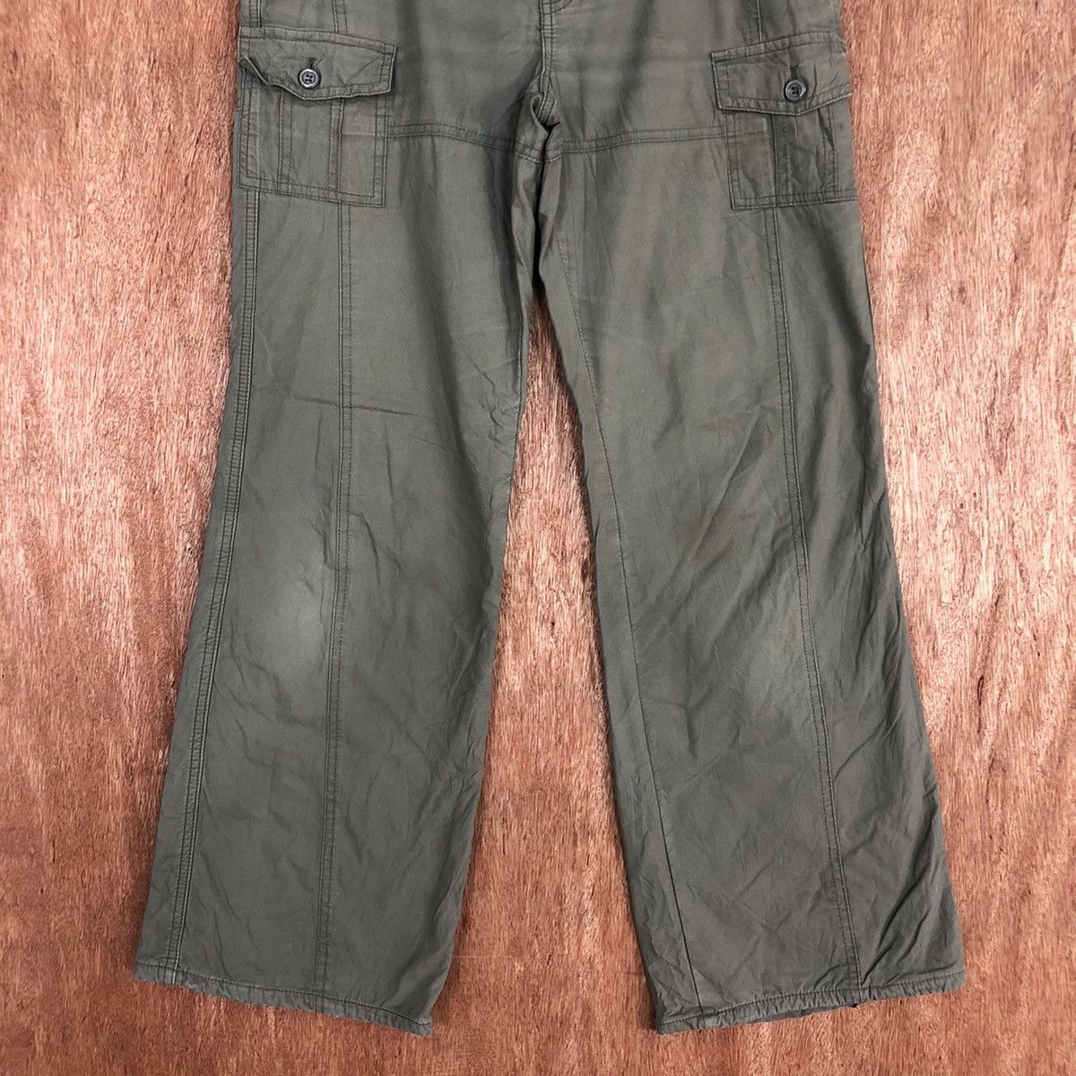 Japanese Brand Japan Grey Multipocket Tactical Cargo Pants #H336 Size US 30 / EU 46 - 3 Thumbnail