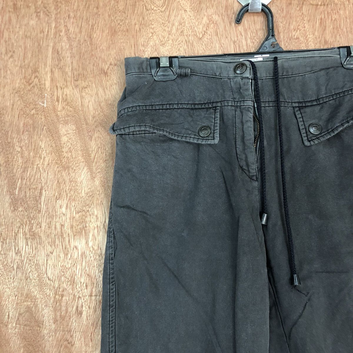 Armani Armani Jeans Black Faded Straight Pants #H335 Size 26" / US 2 / IT 38 - 6 Thumbnail