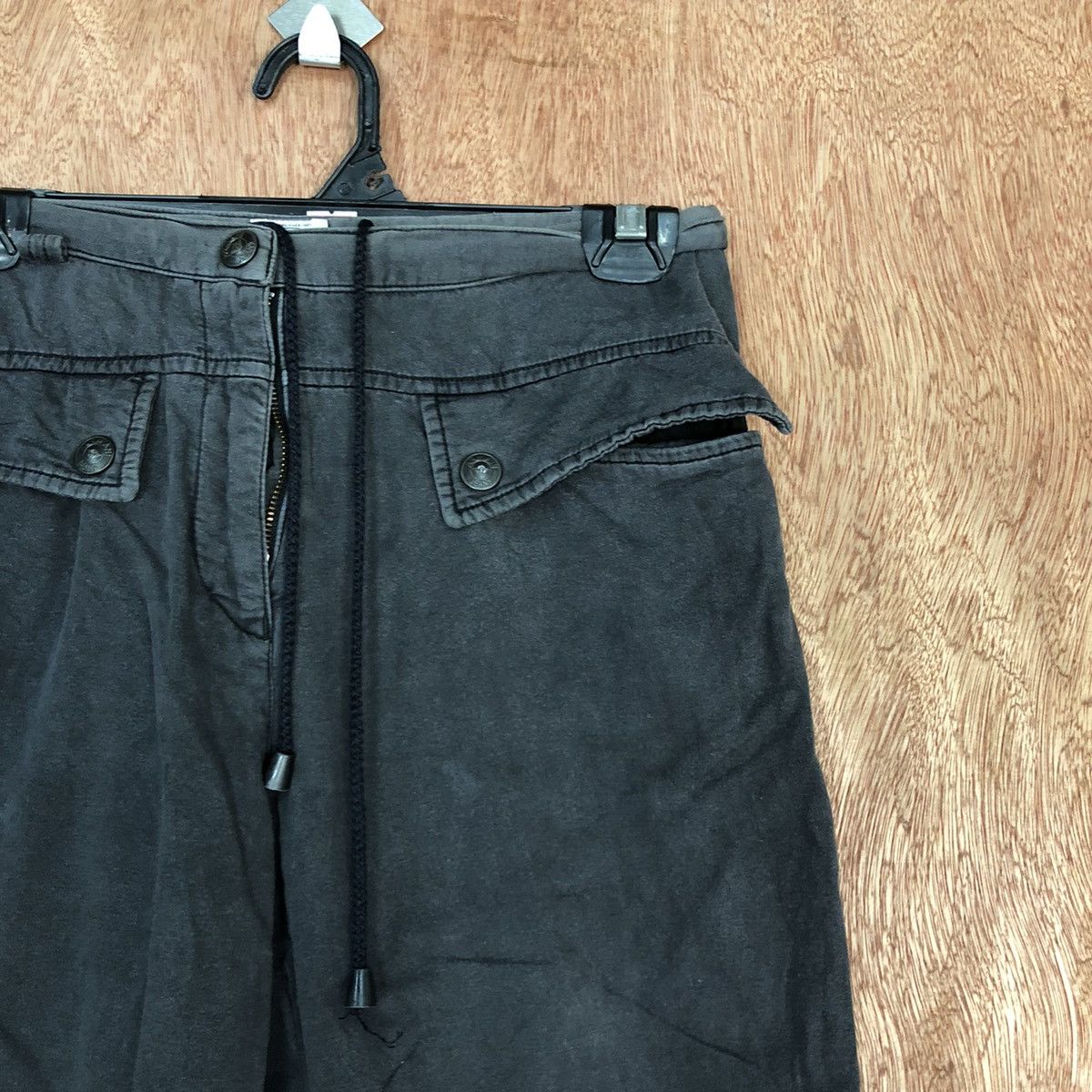 Armani Armani Jeans Black Faded Straight Pants #H335 Size 26" / US 2 / IT 38 - 5 Thumbnail