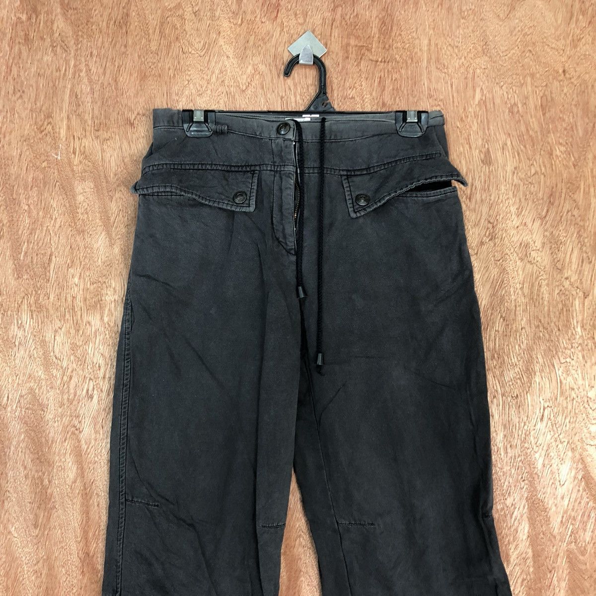 Armani Armani Jeans Black Faded Straight Pants #H335 Size 26" / US 2 / IT 38 - 2 Thumbnail