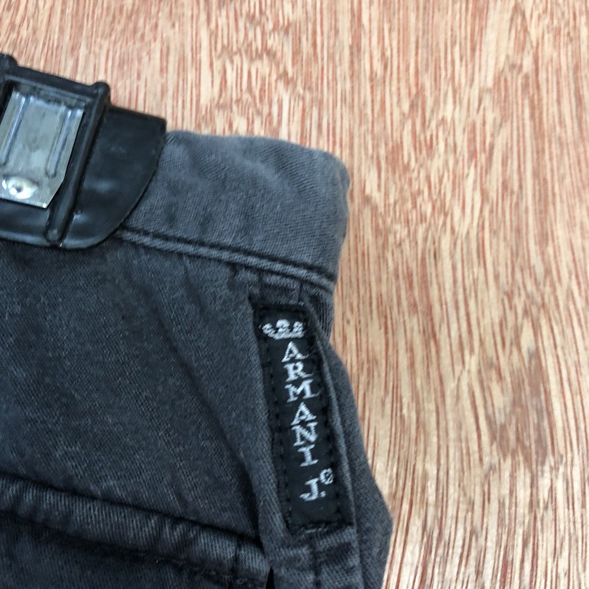 Armani Armani Jeans Black Faded Straight Pants #H335 Size 26" / US 2 / IT 38 - 12 Thumbnail