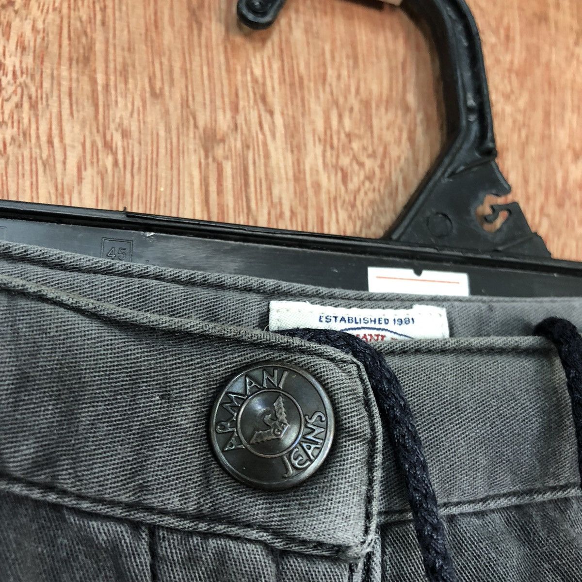 Armani Armani Jeans Black Faded Straight Pants #H335 Size 26" / US 2 / IT 38 - 8 Thumbnail
