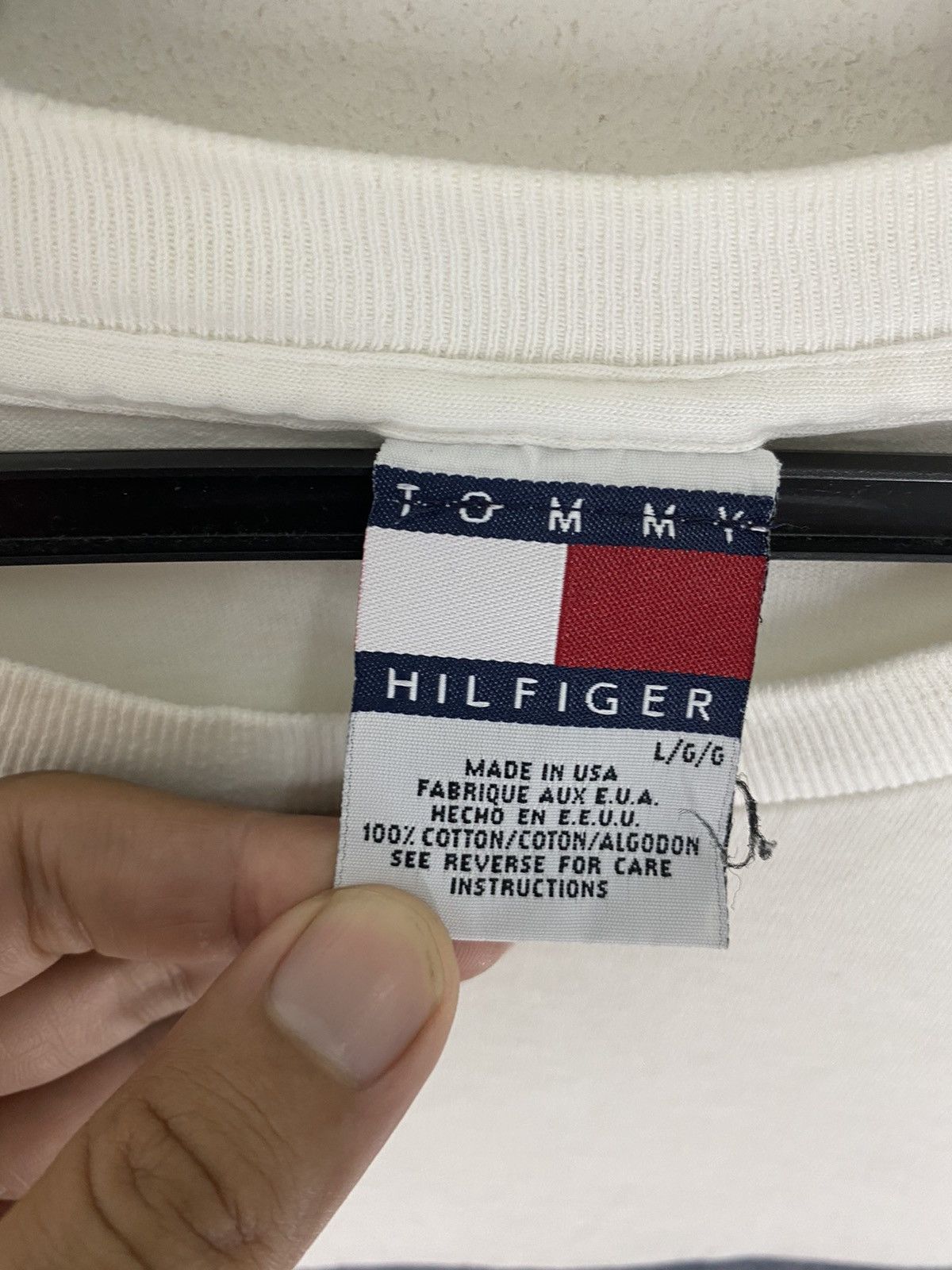 Tommy Hilfiger × Vintage Vintage rare big logo Size US L / EU 52-54 / 3 - 5 Thumbnail
