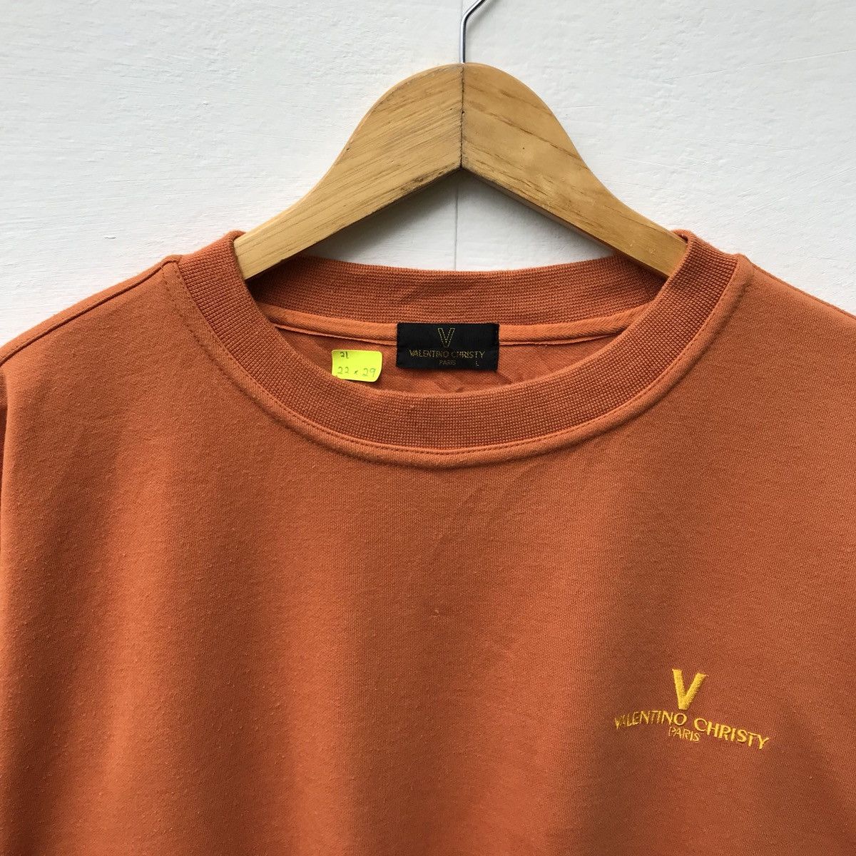Designer × Valentino Valentino Christy Embroidery Logo Sweatshirt Size L / US 10 / IT 46 - 6 Thumbnail