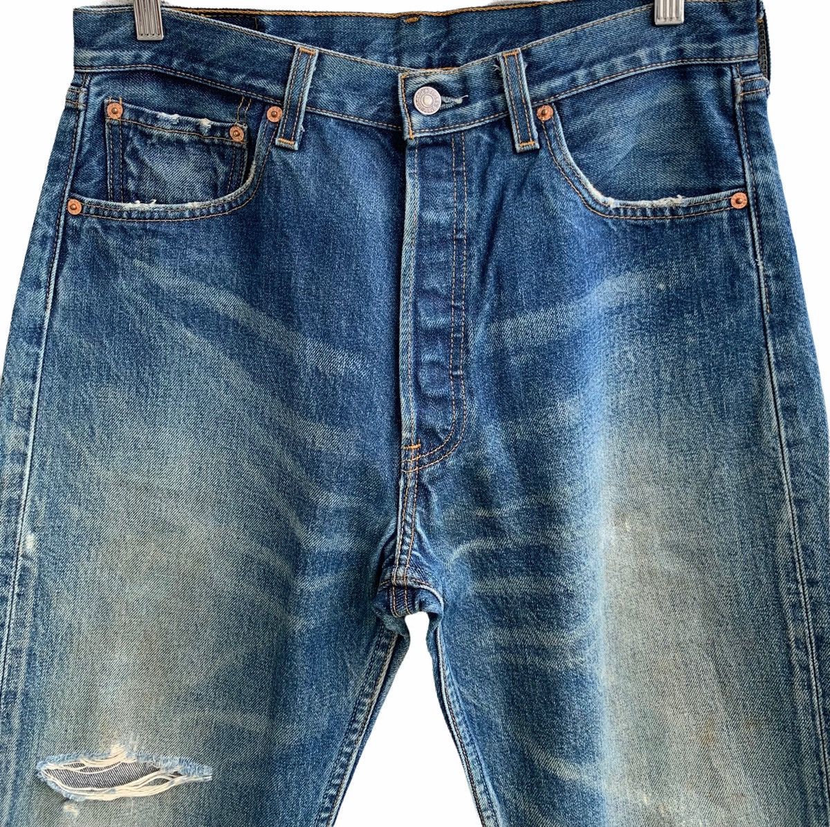 Levi's Vintage Levis 501 Distressed Jeans Size US 32 / EU 48 - 5 Thumbnail