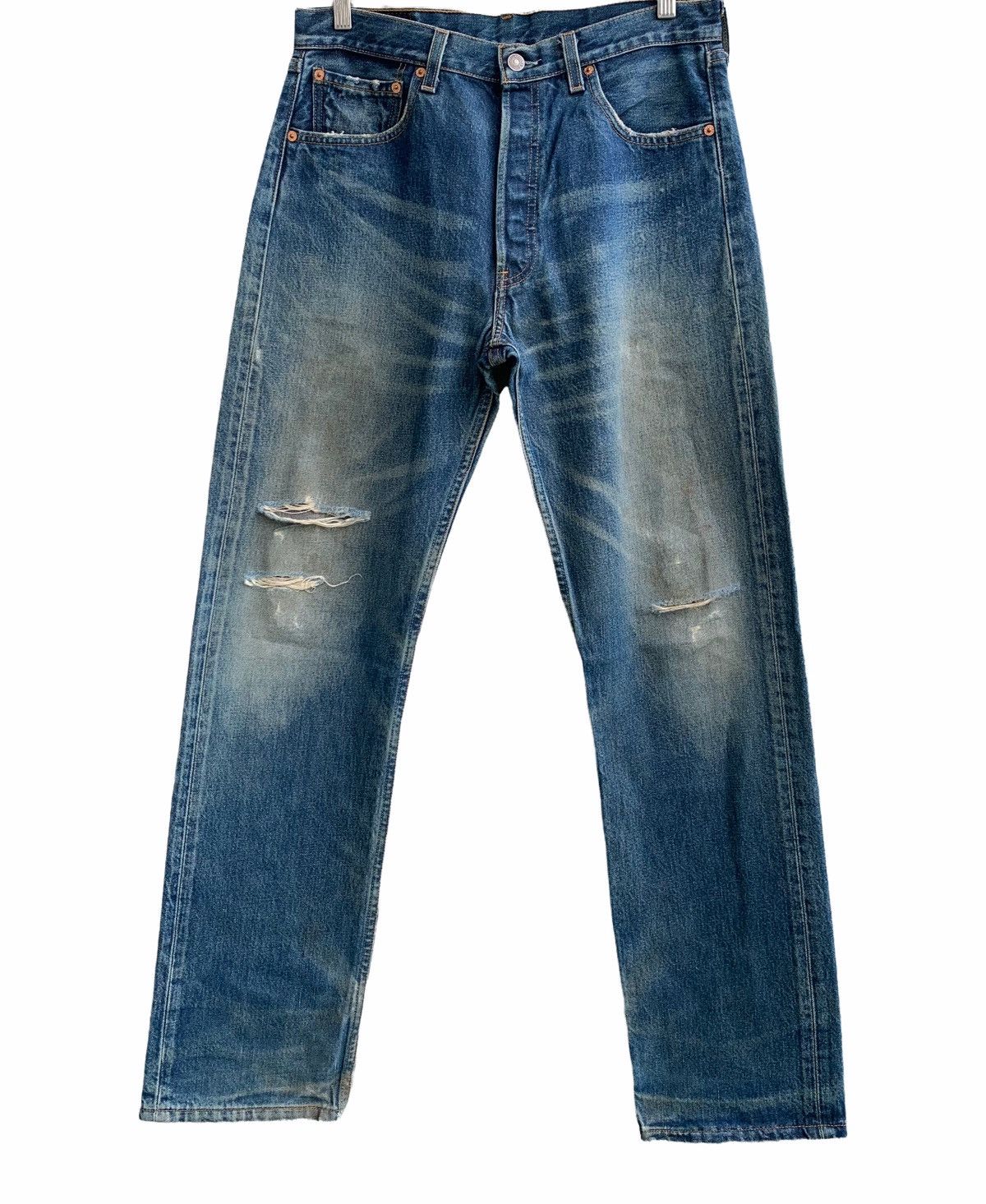 Levi's Vintage Levis 501 Distressed Jeans Size US 32 / EU 48 - 1 Thumbnail
