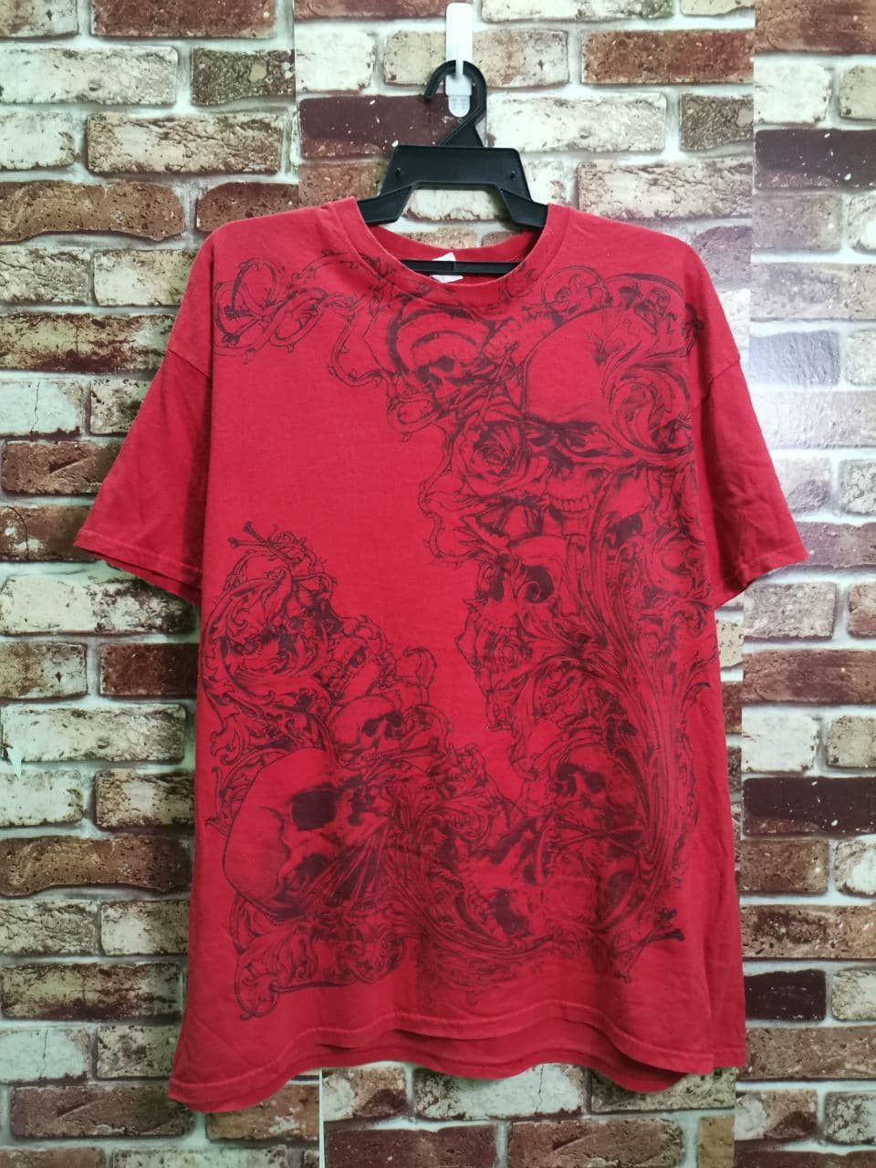 Japanese Brand × Vintage Vintage Skull Big Size XL Size shirt Size US XL / EU 56 / 4 - 1 Thumbnail