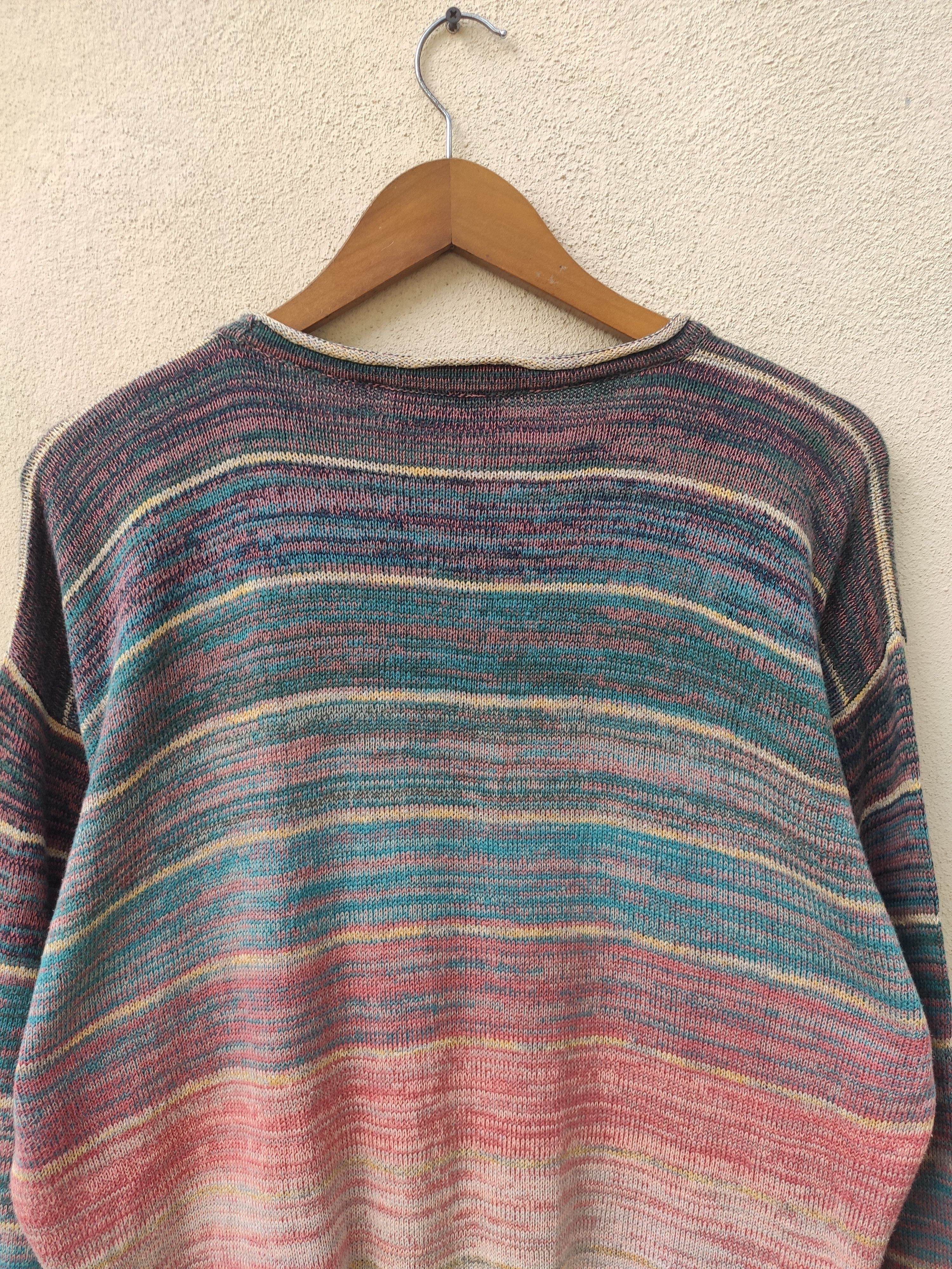 Alfred Dunhill × Vintage Vintage Dunhill sweatshirt multicolour coogi Size US L / EU 52-54 / 3 - 3 Thumbnail