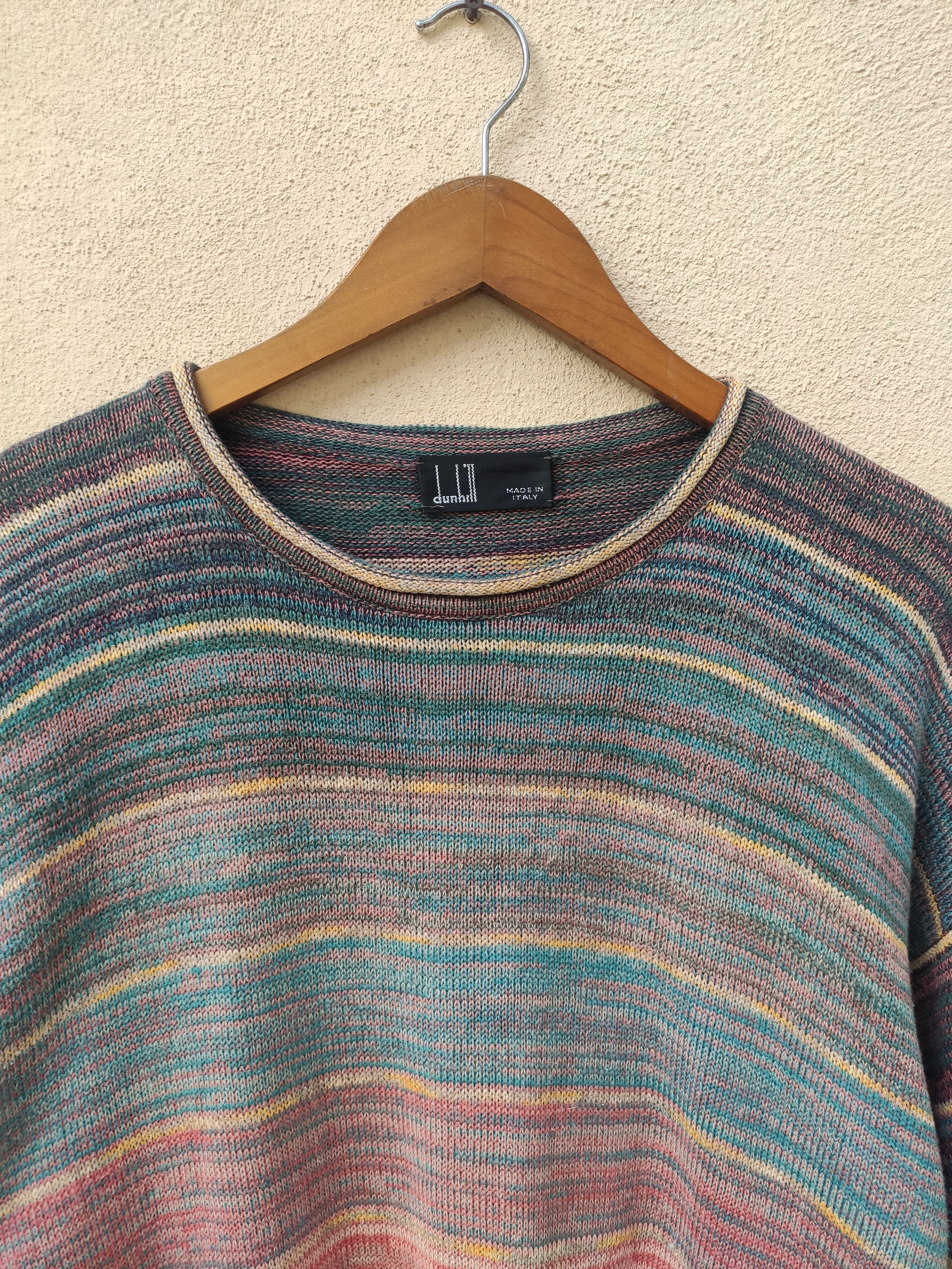 Alfred Dunhill × Vintage Vintage Dunhill sweatshirt multicolour coogi Size US L / EU 52-54 / 3 - 2 Thumbnail