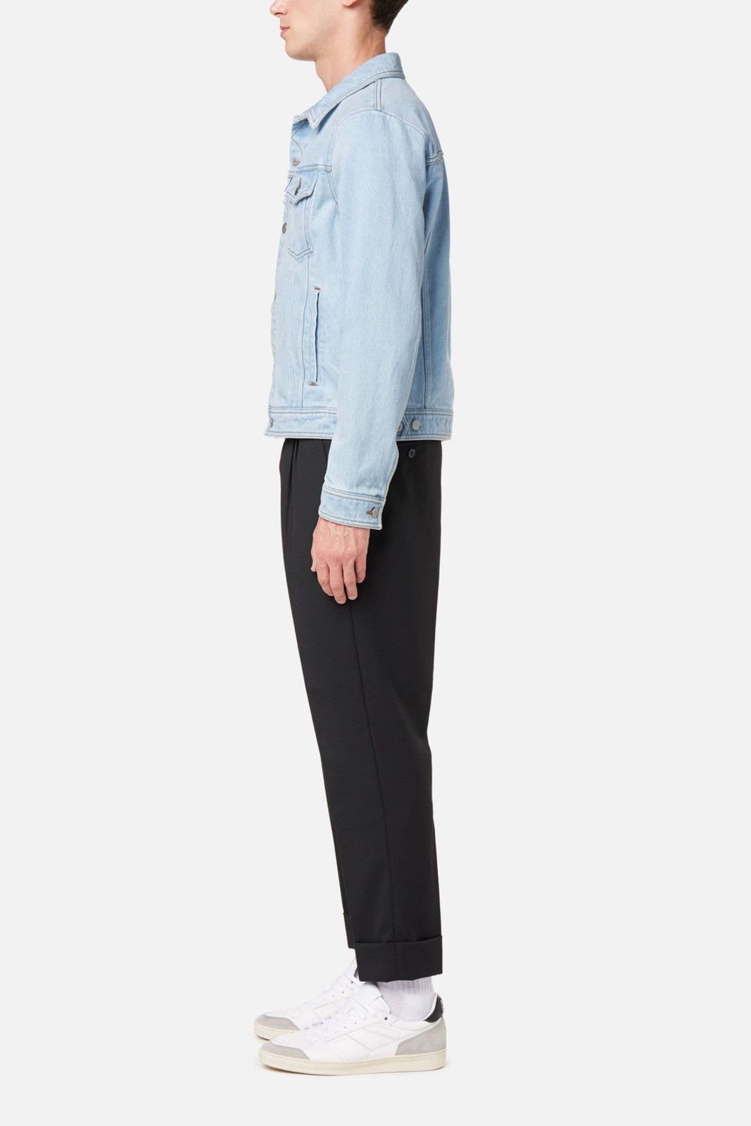 AMI Ami Alexandre Mattiussi Light Blue Denim Jacket Size US S / EU 44-46 / 1 - 4 Thumbnail