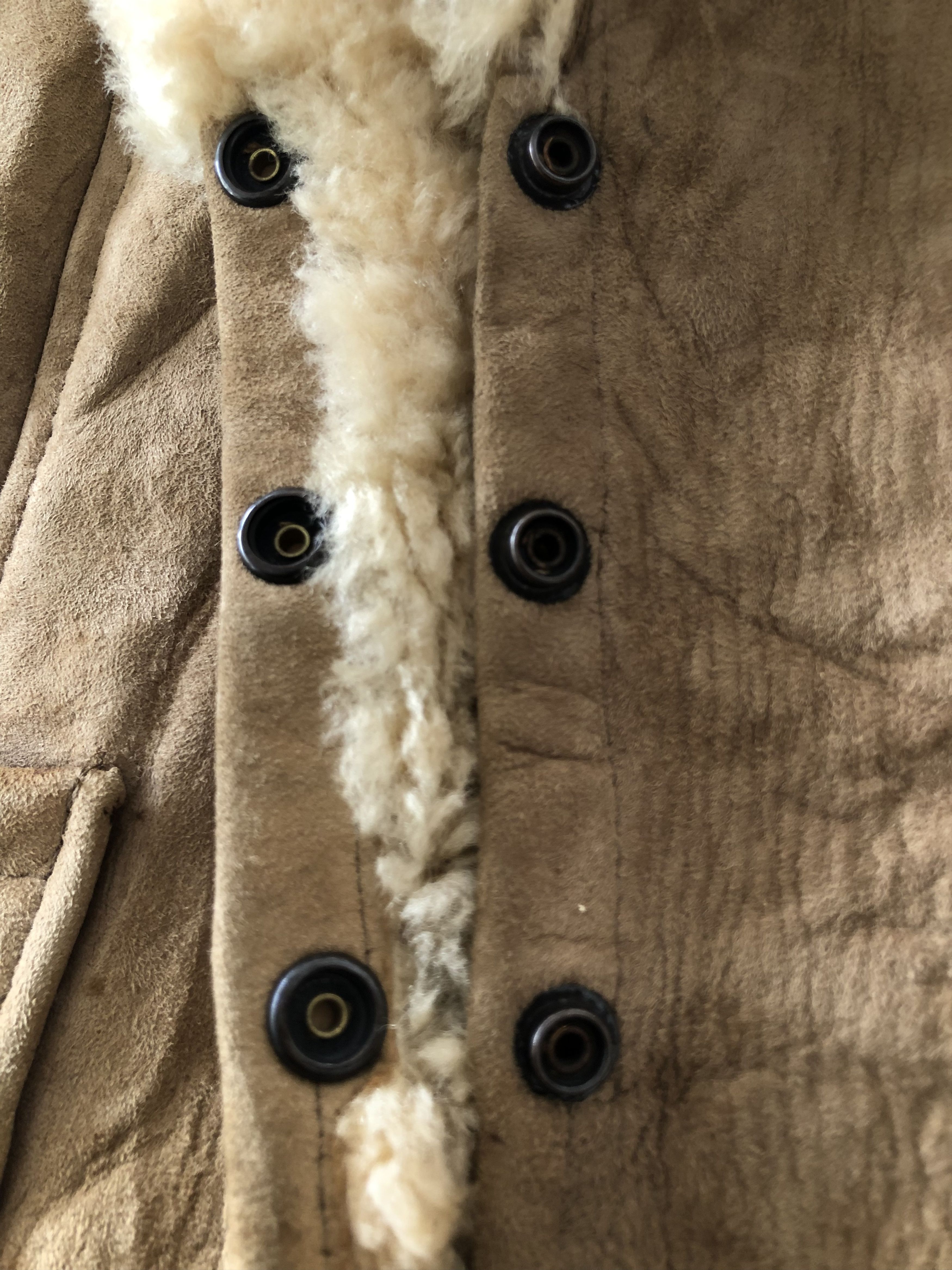 Genuine Leather VINTAGE SHEEP SKIN SHEARLING VEST Size US S / EU 44-46 / 1 - 9 Thumbnail