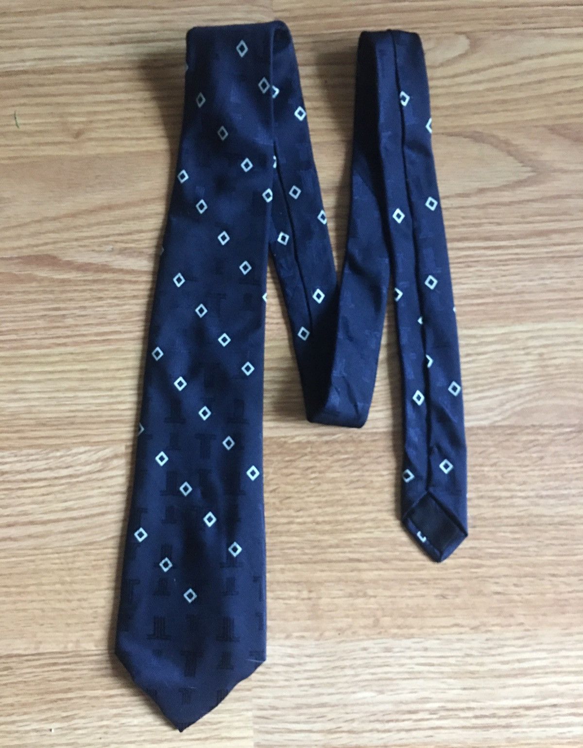 Lanvin LANVIN Paris Elegance Blue Logo Men’s Silk Tie | Grailed