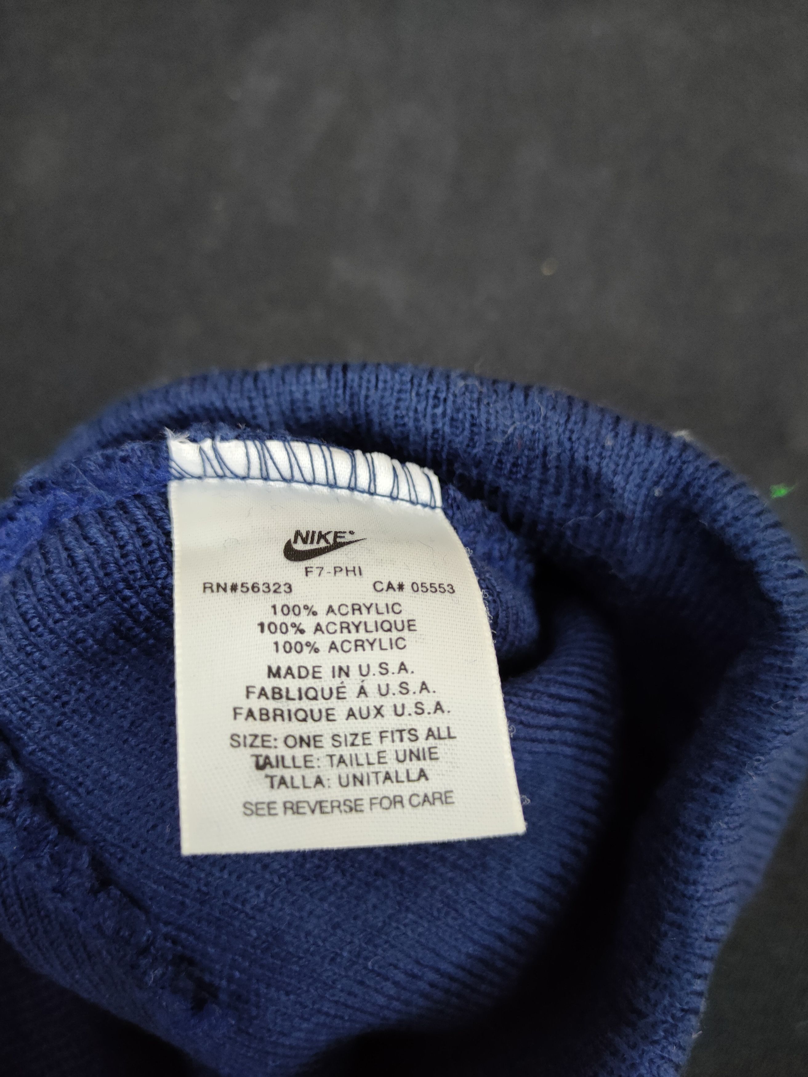 Nike Nike Made In USA beanie hat embroidery big red logo #006 Size ONE SIZE - 8 Thumbnail