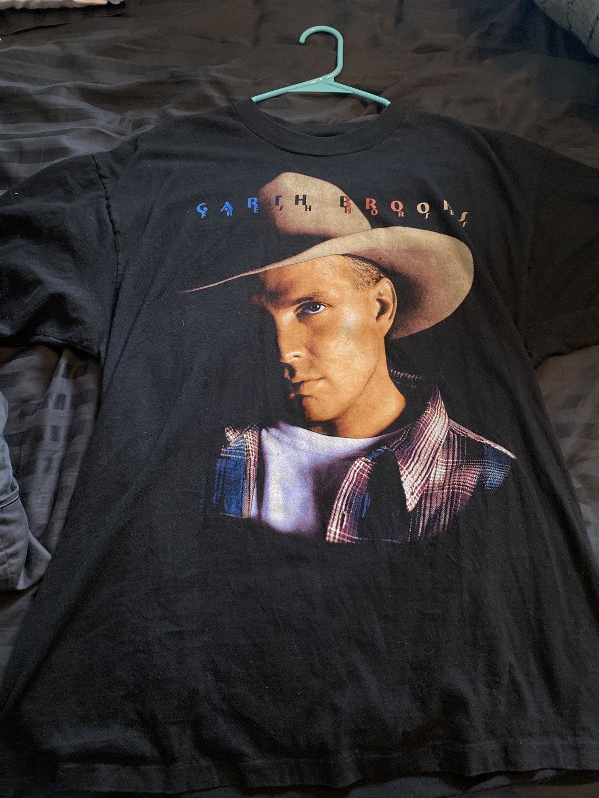 Vintage Garth Brooks Fresh Horses Concert Tour Shirt Size XL
