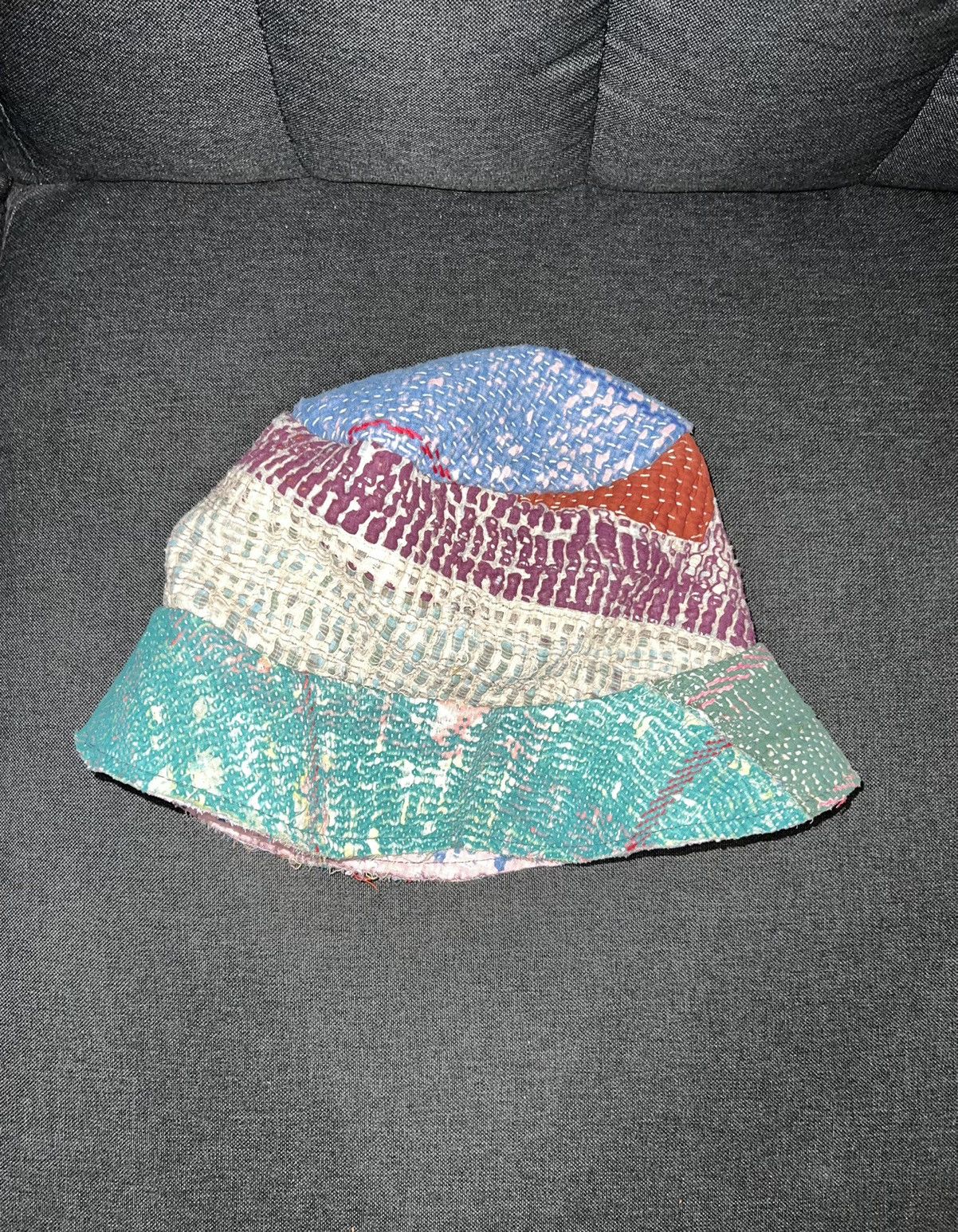 image of Asspizza x Kentucky Boy Tyler Boro Scrap Quilted Bucket Hat Lot 1, Men's