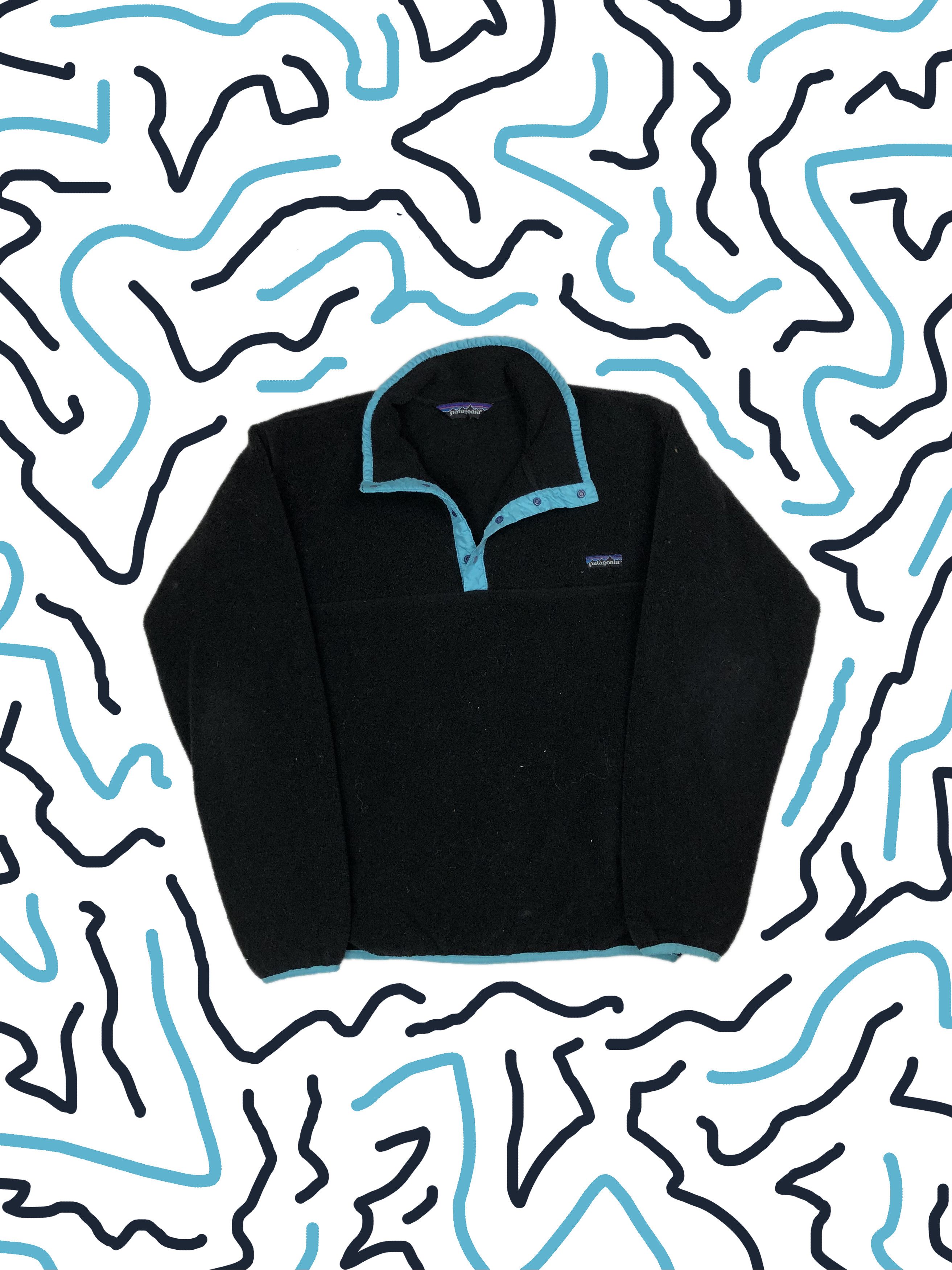 Patagonia × Vintage Vintage Patagonia Snap-T Fleece Sweater Logo Streetwear 80s Size US M / EU 48-50 / 2 - 1 Thumbnail