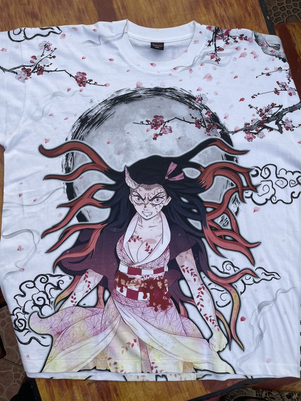Anime × Cartoon Network × Japanese Brand Demon Slayer Nezuko Killer Bootleg Tshirt Size US XXL / EU 58 / 5 - 2 Thumbnail
