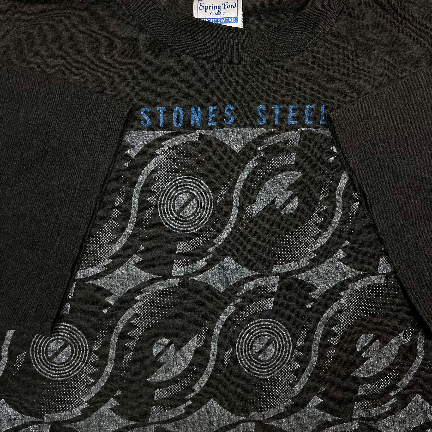Band Tees × Brockum × Vintage 1989 Rolling Stones Steel Wheels NA Tour Tee Size US L / EU 52-54 / 3 - 3 Thumbnail