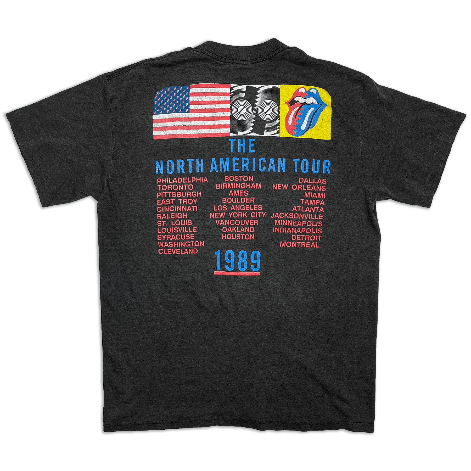 Band Tees × Brockum × Vintage 1989 Rolling Stones Steel Wheels NA Tour Tee Size US L / EU 52-54 / 3 - 2 Thumbnail