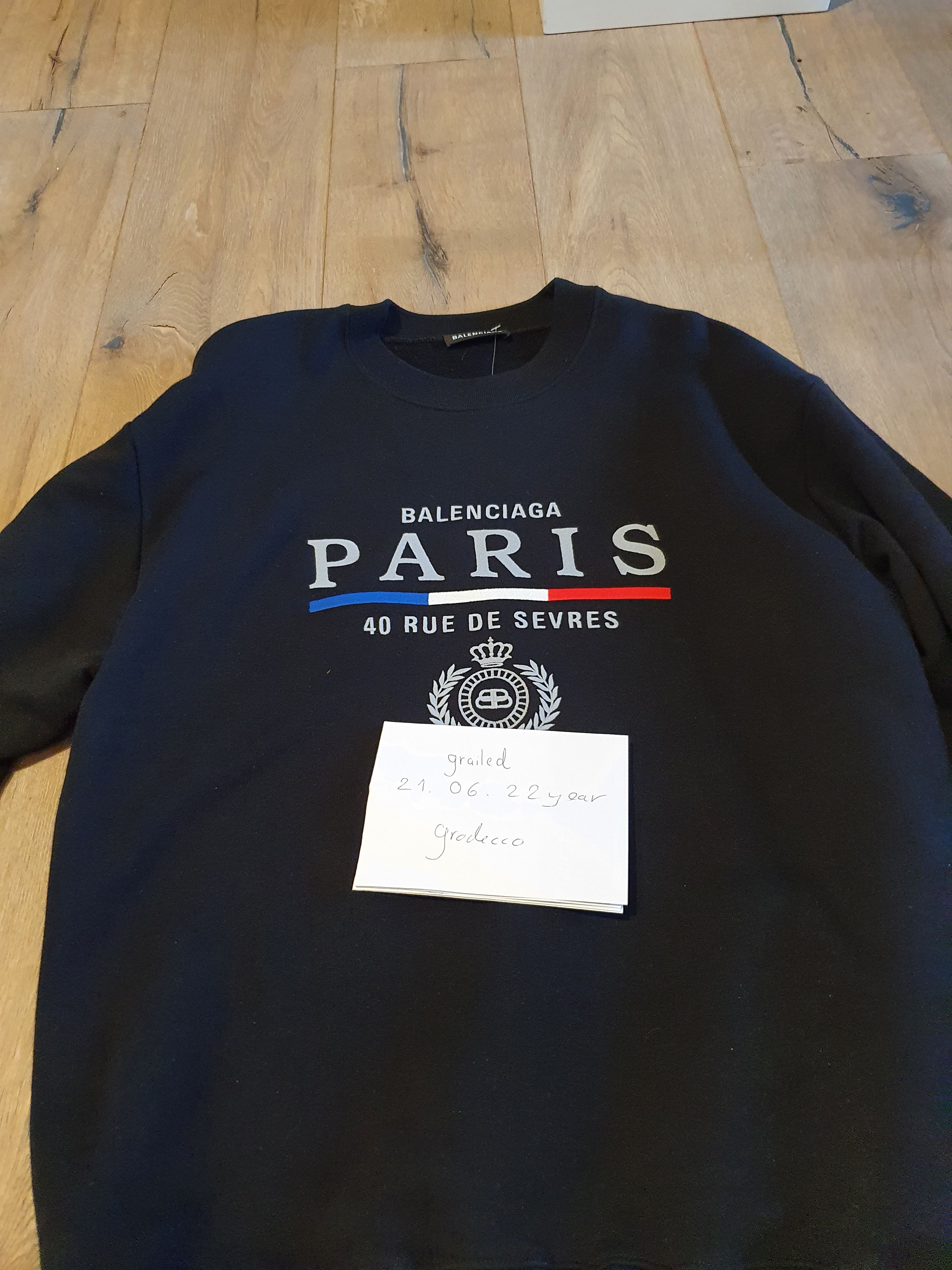 Balenciaga Balenciaga sweatshirt Paris 40 Rue De Sevres Size US M / EU 48-50 / 2 - 4 Thumbnail