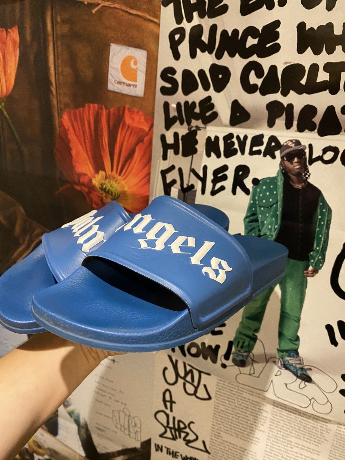 Palm Angels Palm Angels Slides Blue Size US 9 / EU 42 - 4 Thumbnail
