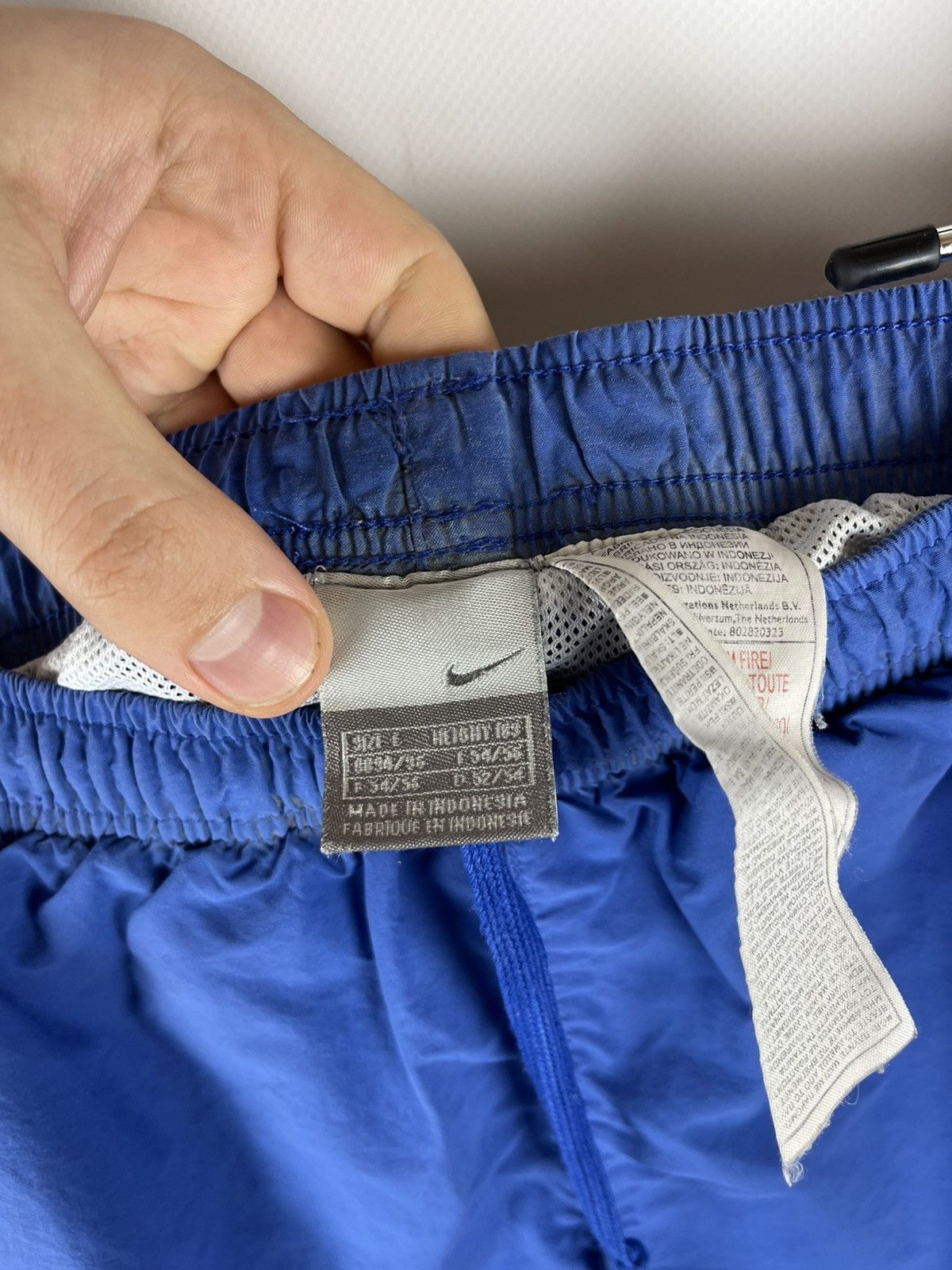 Nike Nike Vintage y2k blue striped shorts swoosh logo Size US 34 / EU 50 - 8 Thumbnail