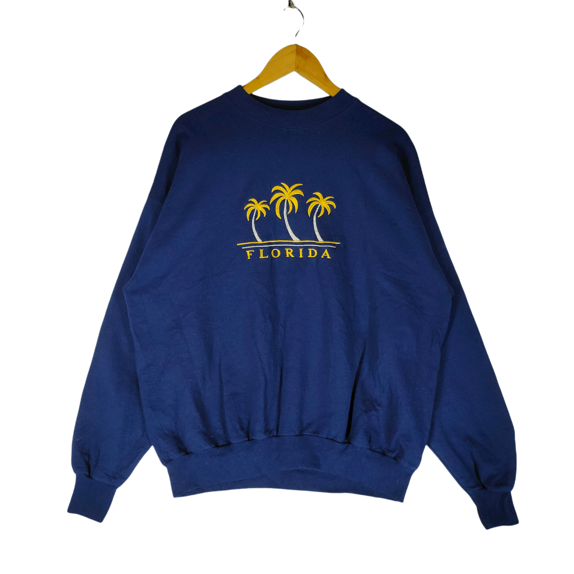 Vintage Vintage 90s FLORIDA HAWAII Embroidery Palm Logo Sweatshirt Size US XL / EU 56 / 4 - 1 Thumbnail