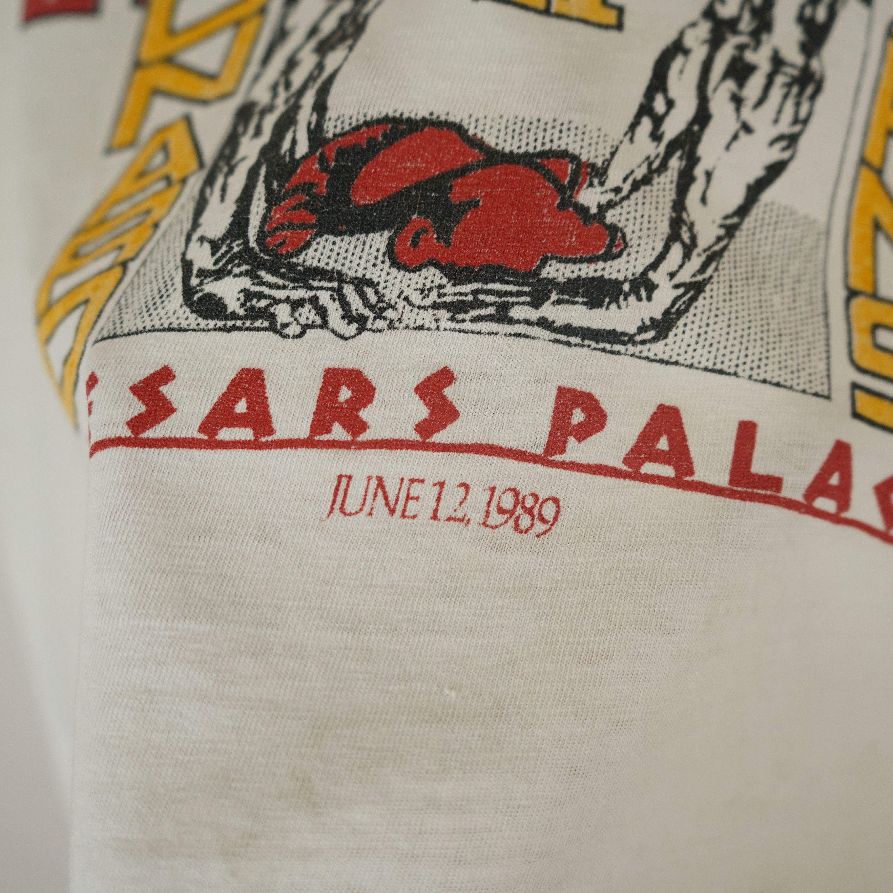 Rap Tees × Vintage Vintage Ray Leonard vs Thomas Hearns Boxing Promo t shirt Size US L / EU 52-54 / 3 - 4 Thumbnail
