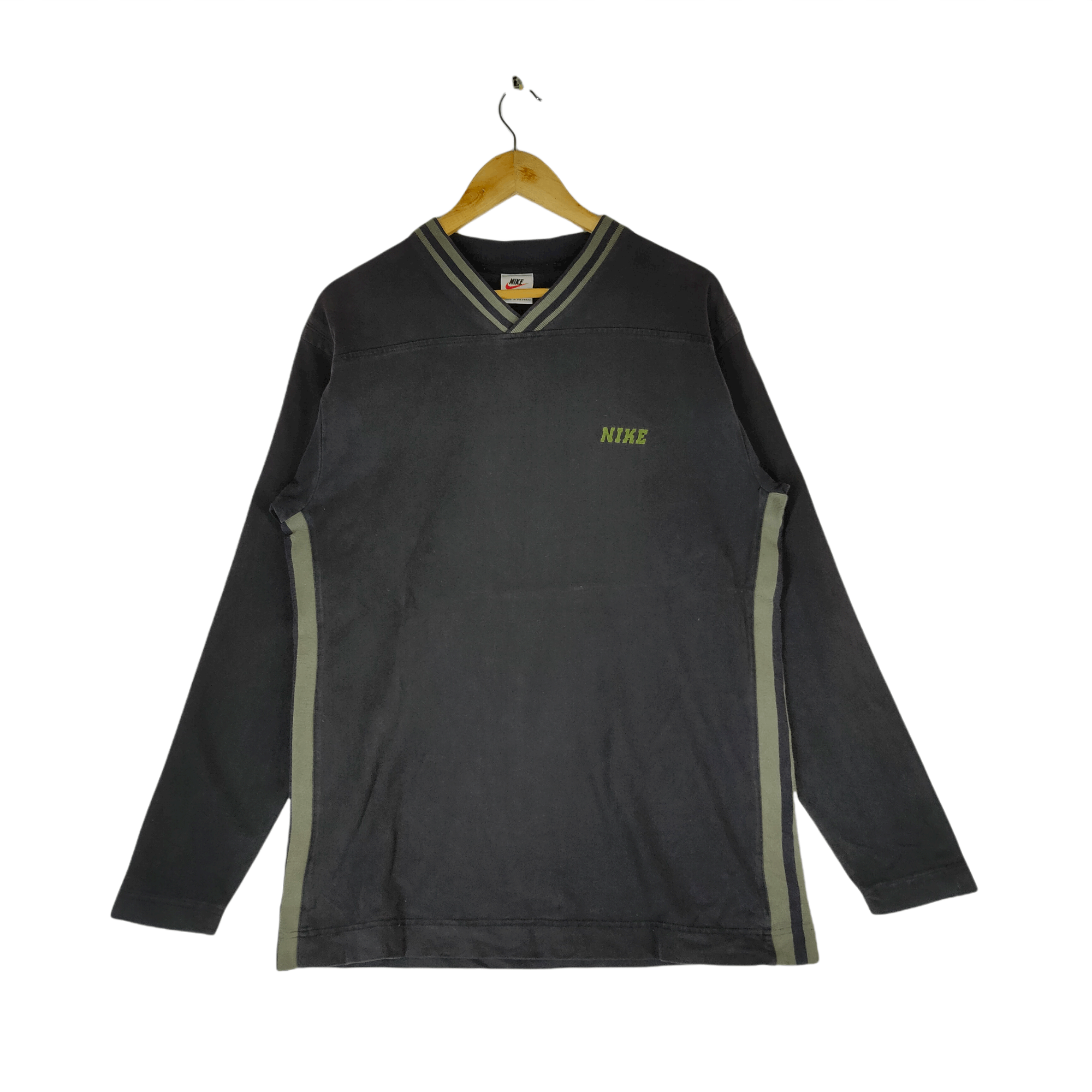 Nike Vintage 90s NIKE Embroidery Swoosh Box Spellout Sweatshirt Size US L / EU 52-54 / 3 - 1 Thumbnail