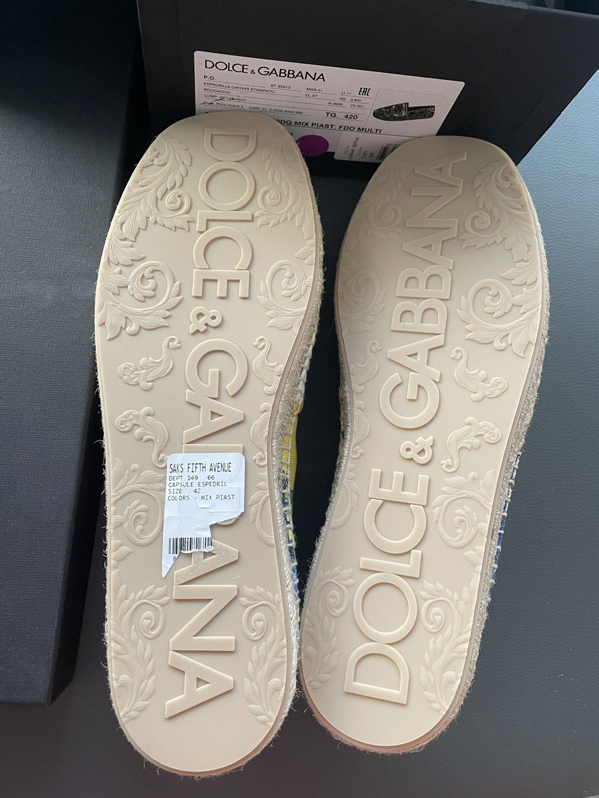 Dolce & Gabbana Rare Brand New Limited Edition Runway DG Logo Espadrilles Size US 8 / EU 41 - 9 Thumbnail