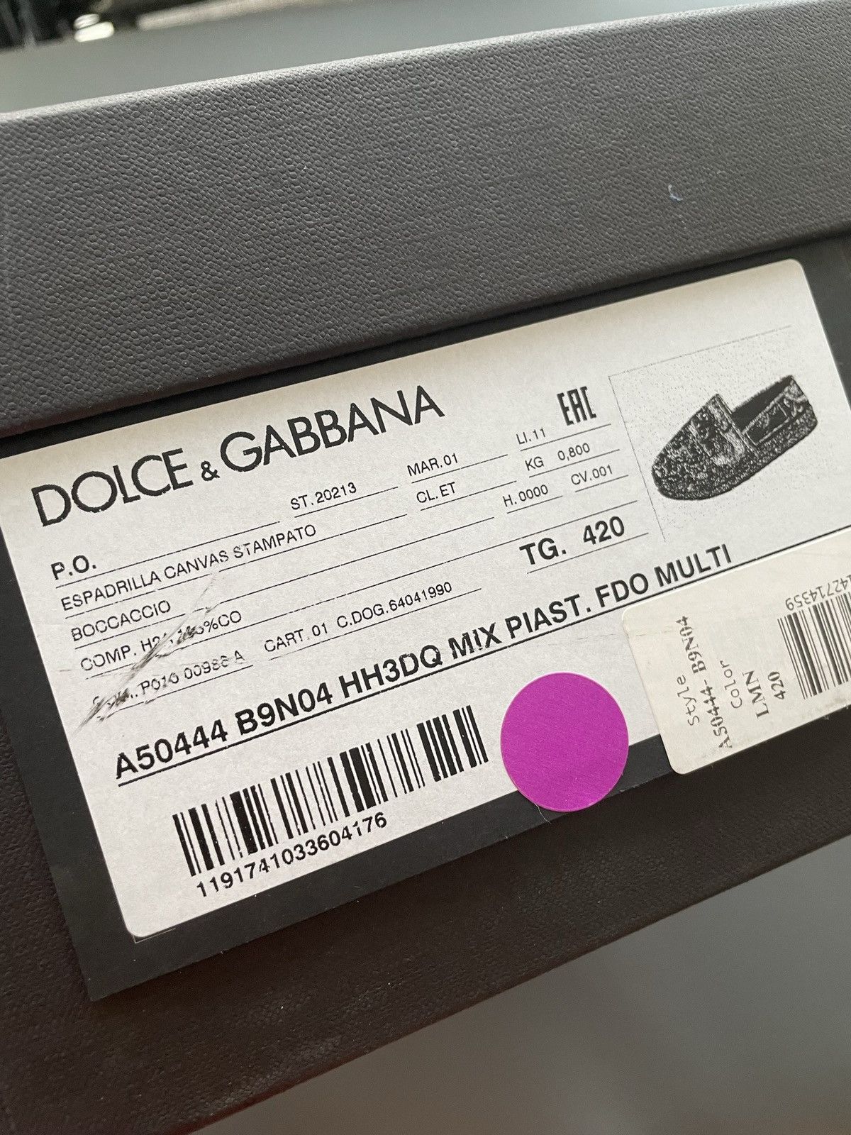 Dolce & Gabbana Rare Brand New Limited Edition Runway DG Logo Espadrilles Size US 8 / EU 41 - 24 Thumbnail
