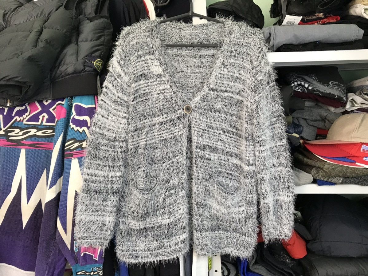 Japanese Brand Mohair Style Striped cardigan Size US S / EU 44-46 / 1 - 21 Thumbnail