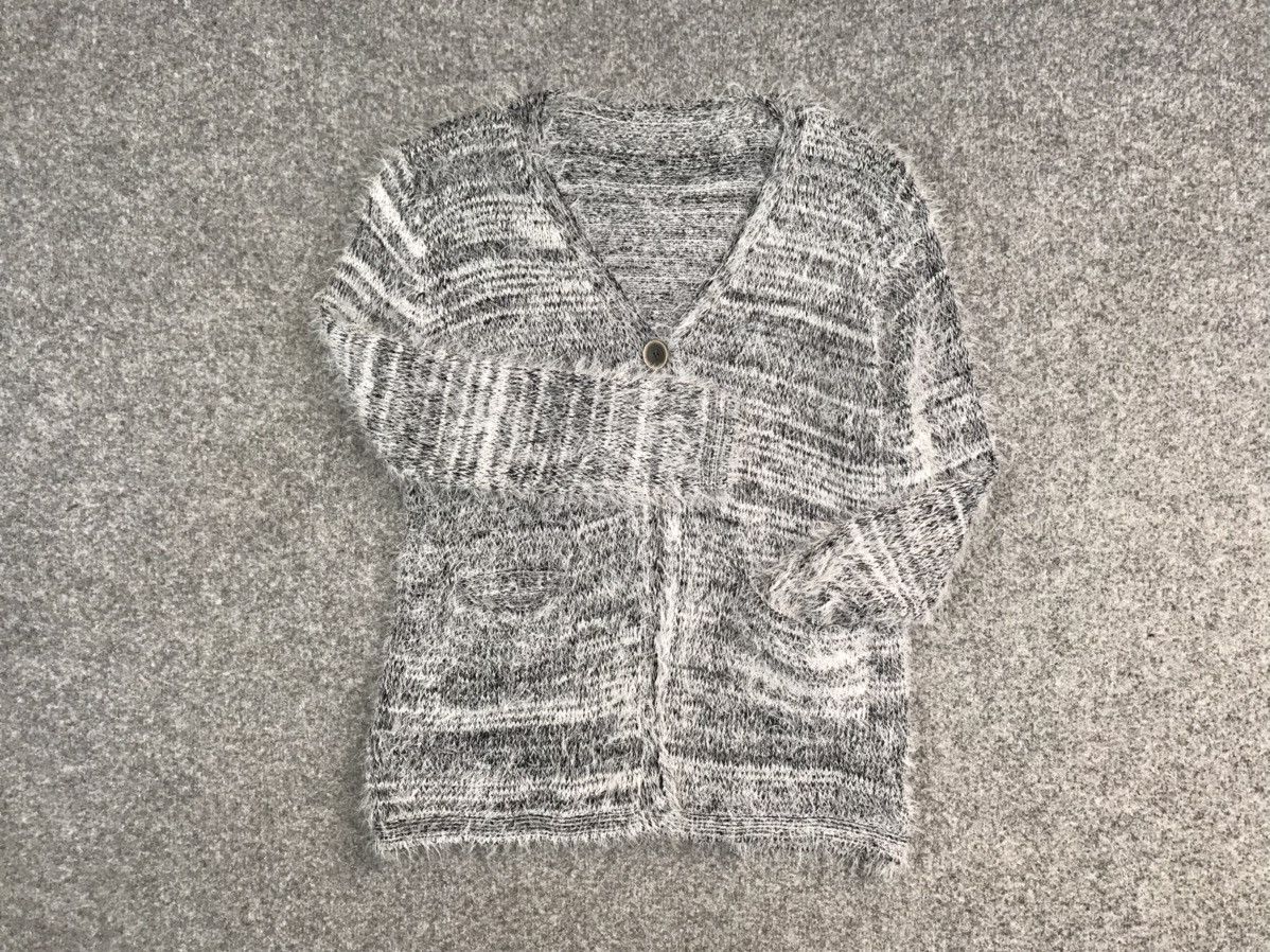 Japanese Brand Mohair Style Striped cardigan Size US S / EU 44-46 / 1 - 8 Thumbnail