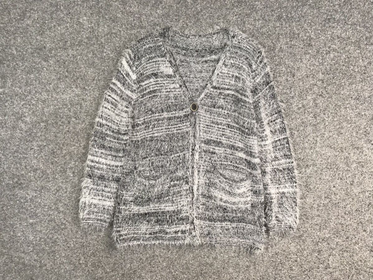 Japanese Brand Mohair Style Striped cardigan Size US S / EU 44-46 / 1 - 22 Thumbnail
